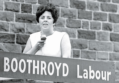 Betty Boothroyd stands for Parliament, 1957