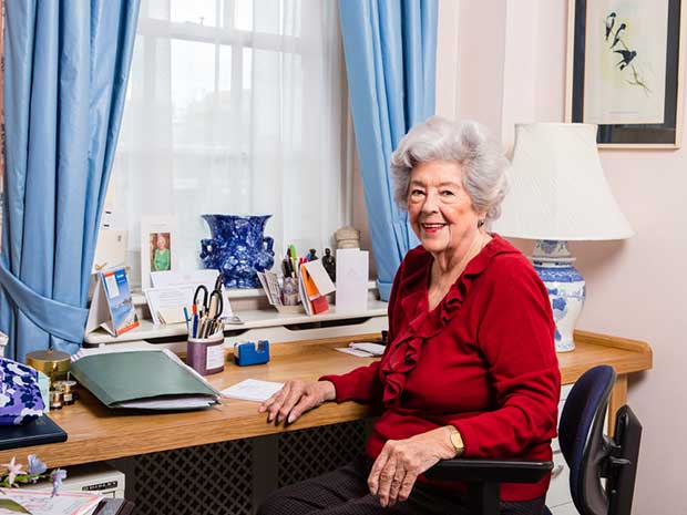 Betty Boothroyd, images taken for The Big Issue by Louise Haywood-Schiefer