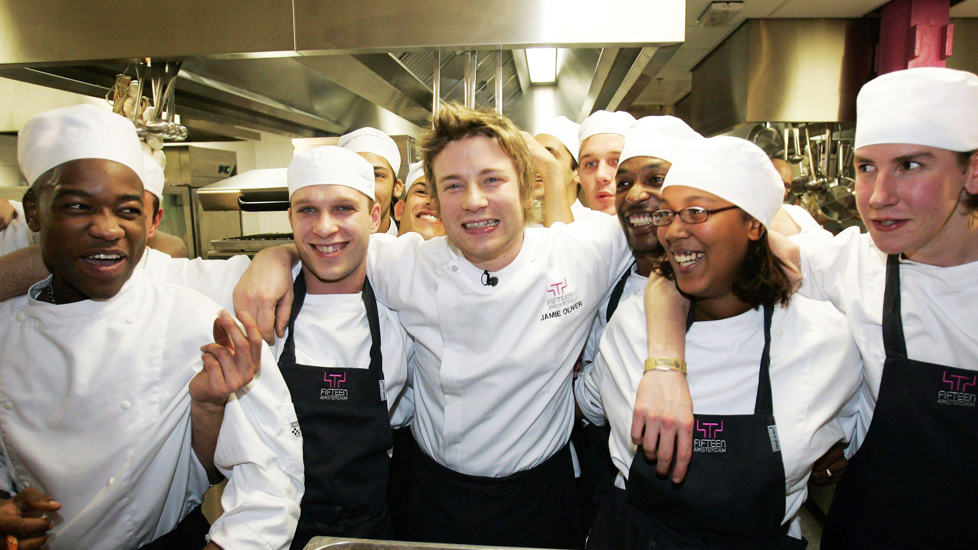 Jamie Oliver at Fifteen restaurant