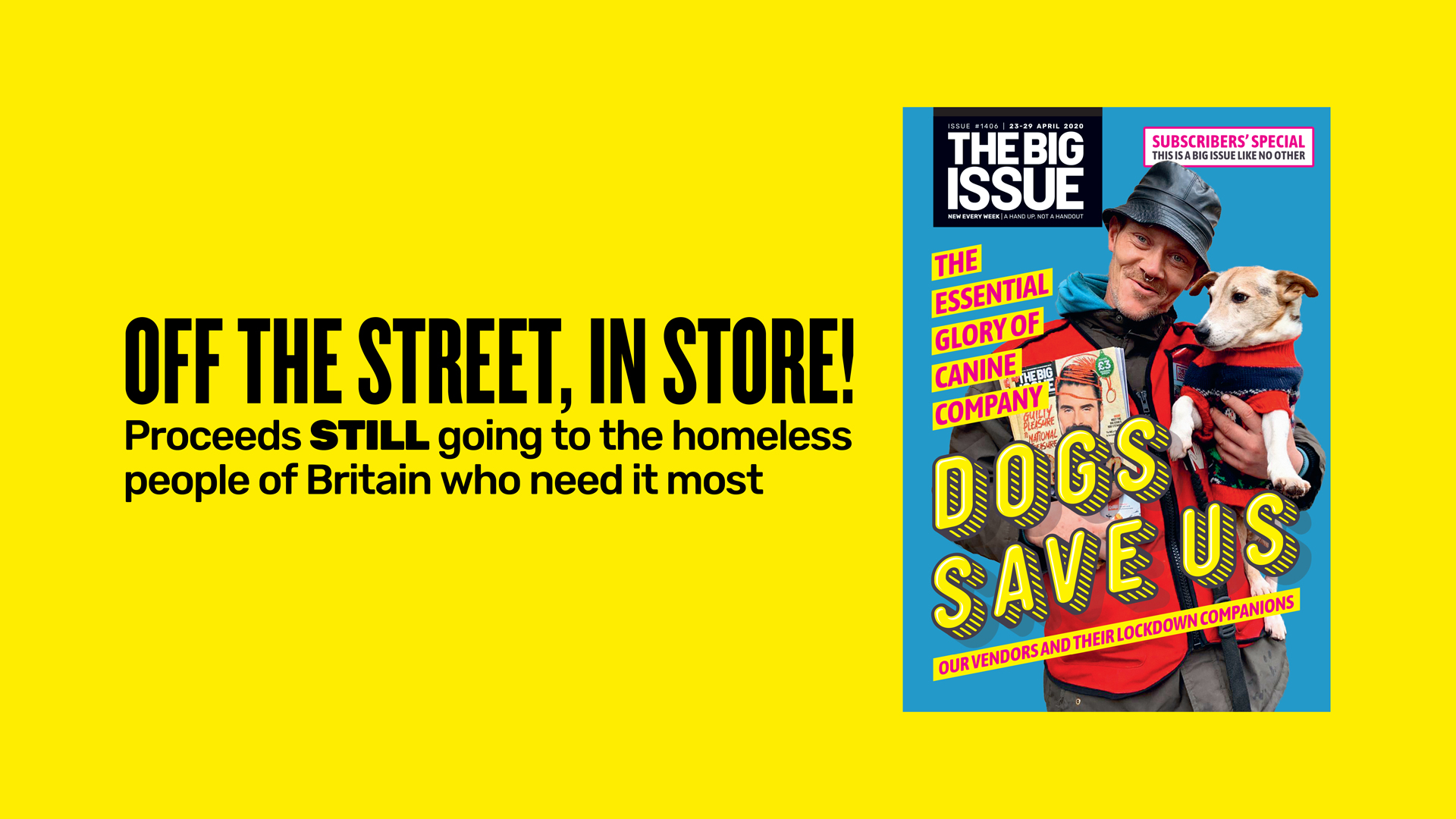 The Big Issue is available to buy in-store at outlets including ASDA and WHSmith