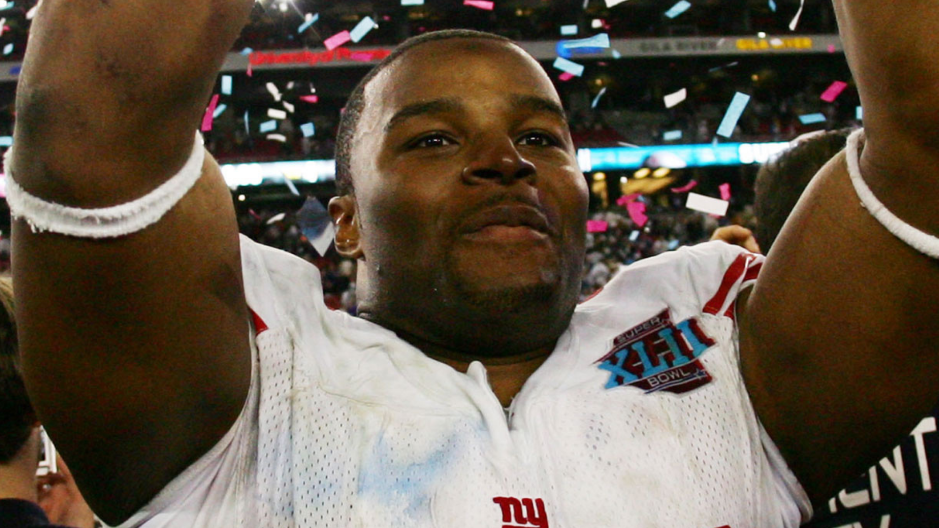 Two-time Super Bowl winner Osi Umenyiora. Image credit: Harry How/Getty Images