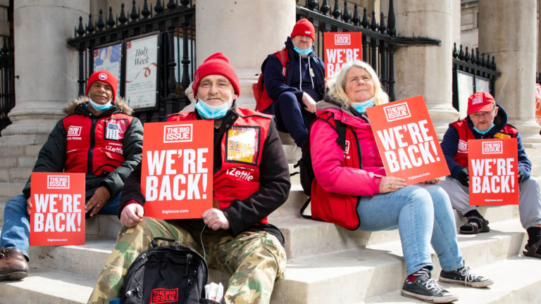 People are happy to see Big Issue Vendors back