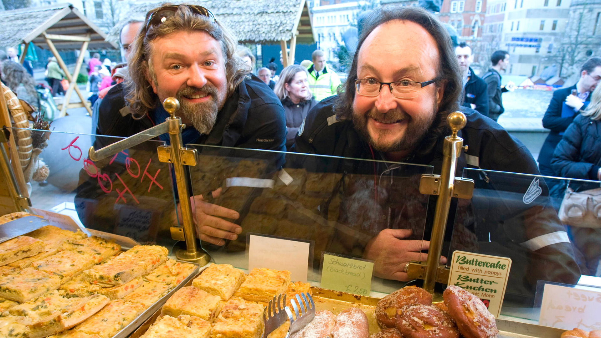 Si King with fellow Hairy Biker Dave Myers in Birmingham. Image credit: Birmingham City Council / Flickr