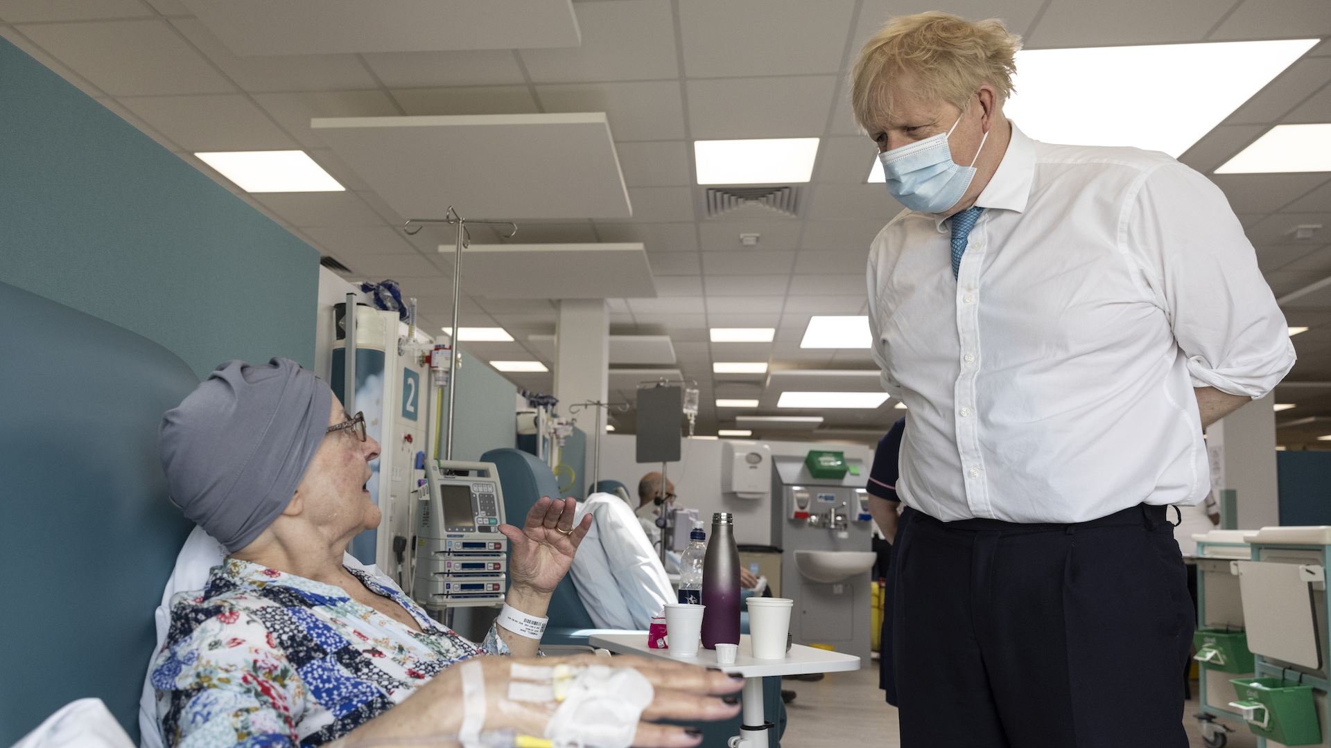 Prime Minister Boris Johnson visits Colchester Hospital