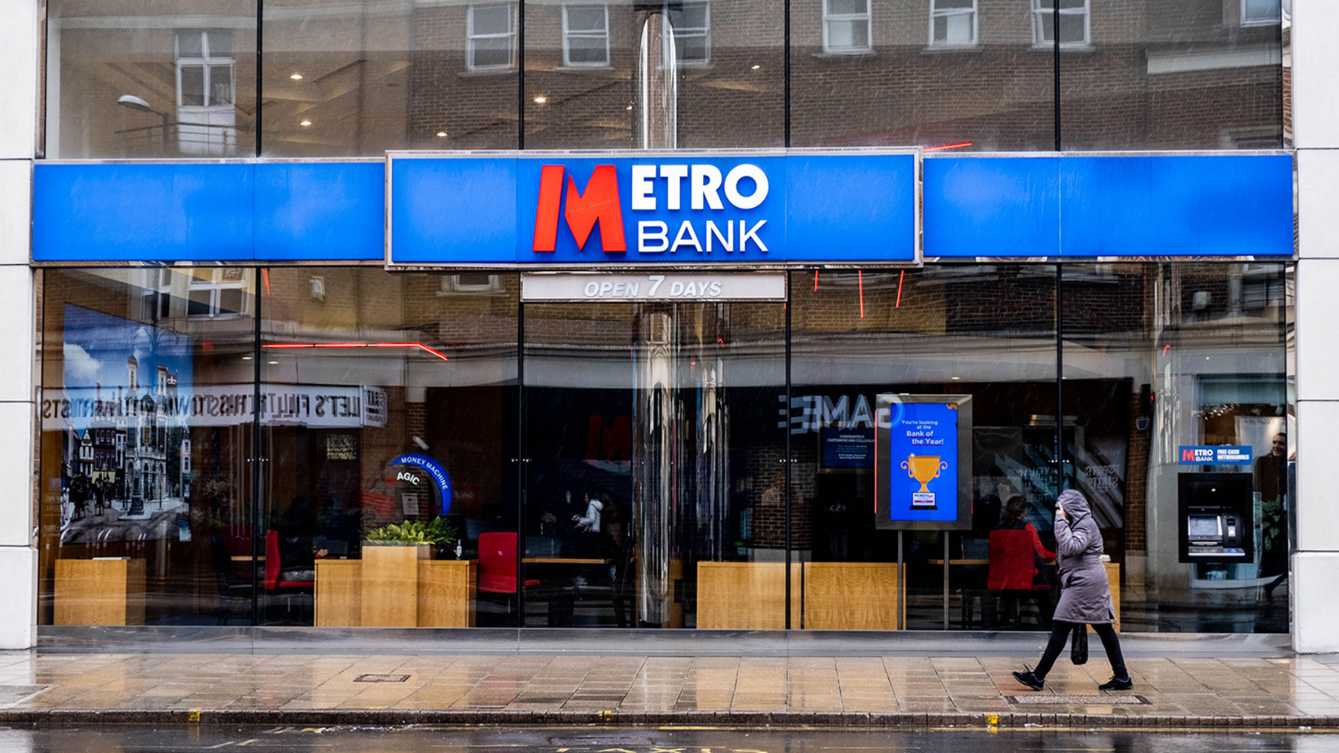 Rainy day fund: Metro Bank says despite digital services people still want to visit a branch Photo: Richard M Lee/Shutterstock