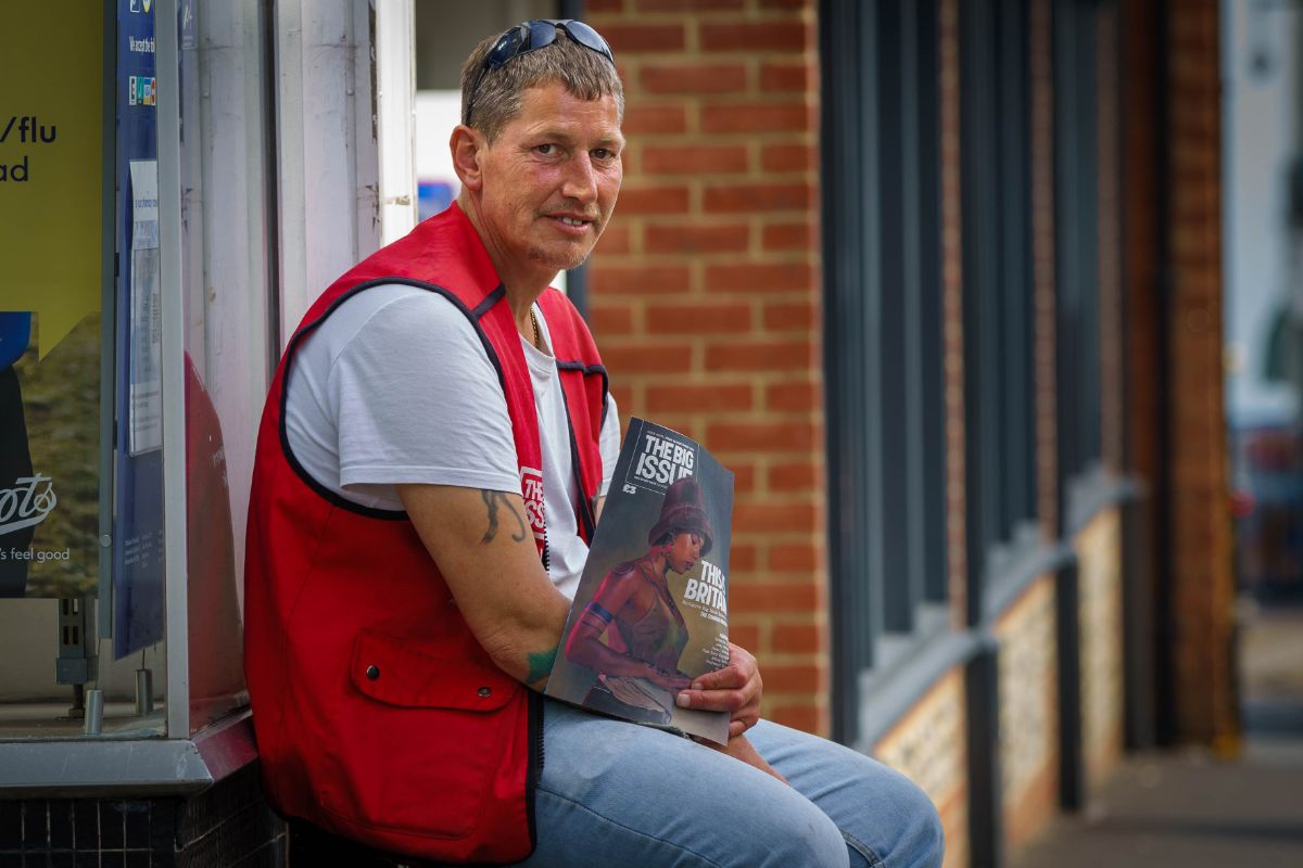 Death of the High Street: Colin Davey can no longer sell The Big Issue in Dover. Image: Exposure Photo Agency