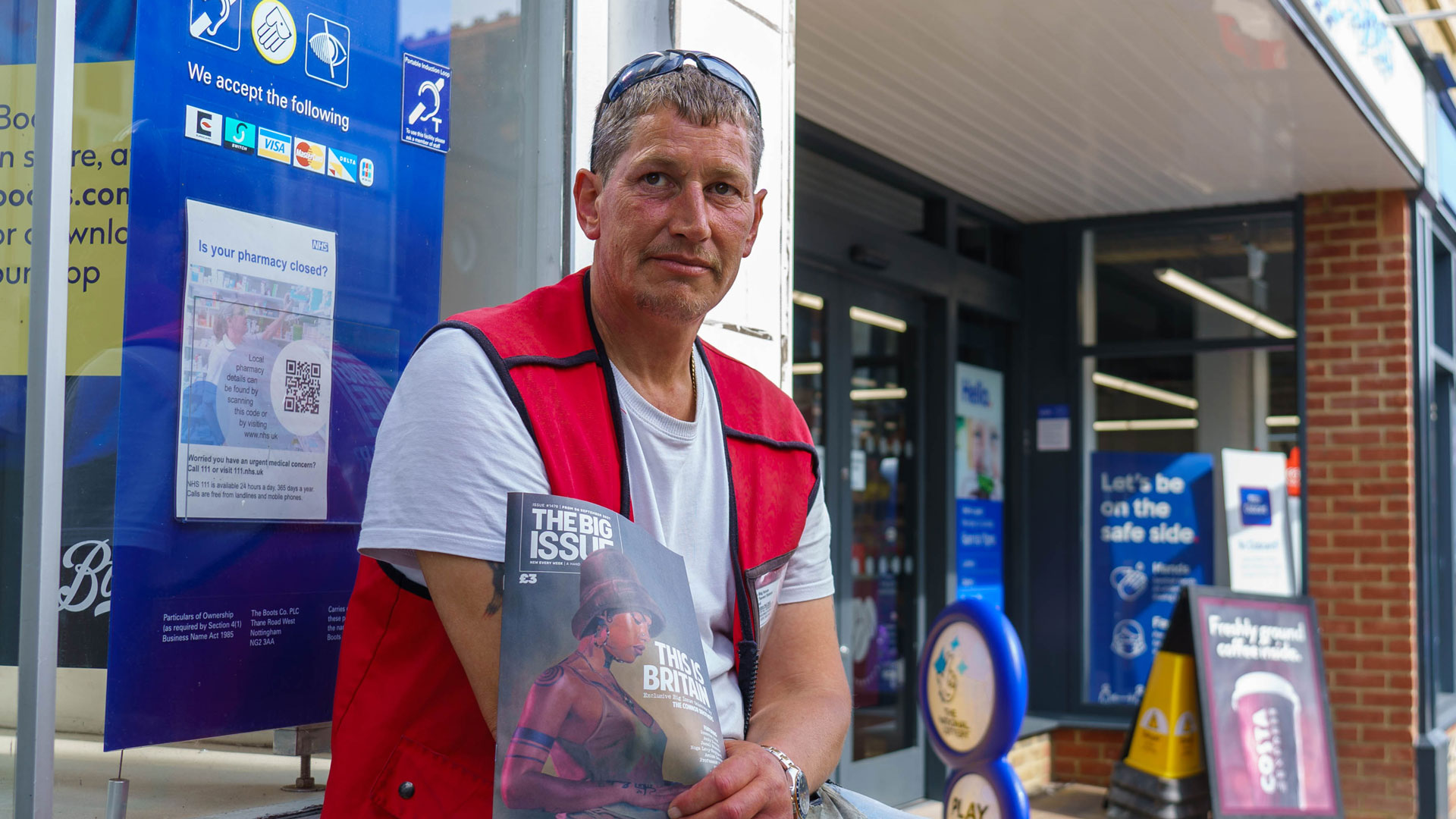 Kent vendor Colin Davey can no longer sell the magazine in his hometown of Dover. Photo: Exposure Photo Agency