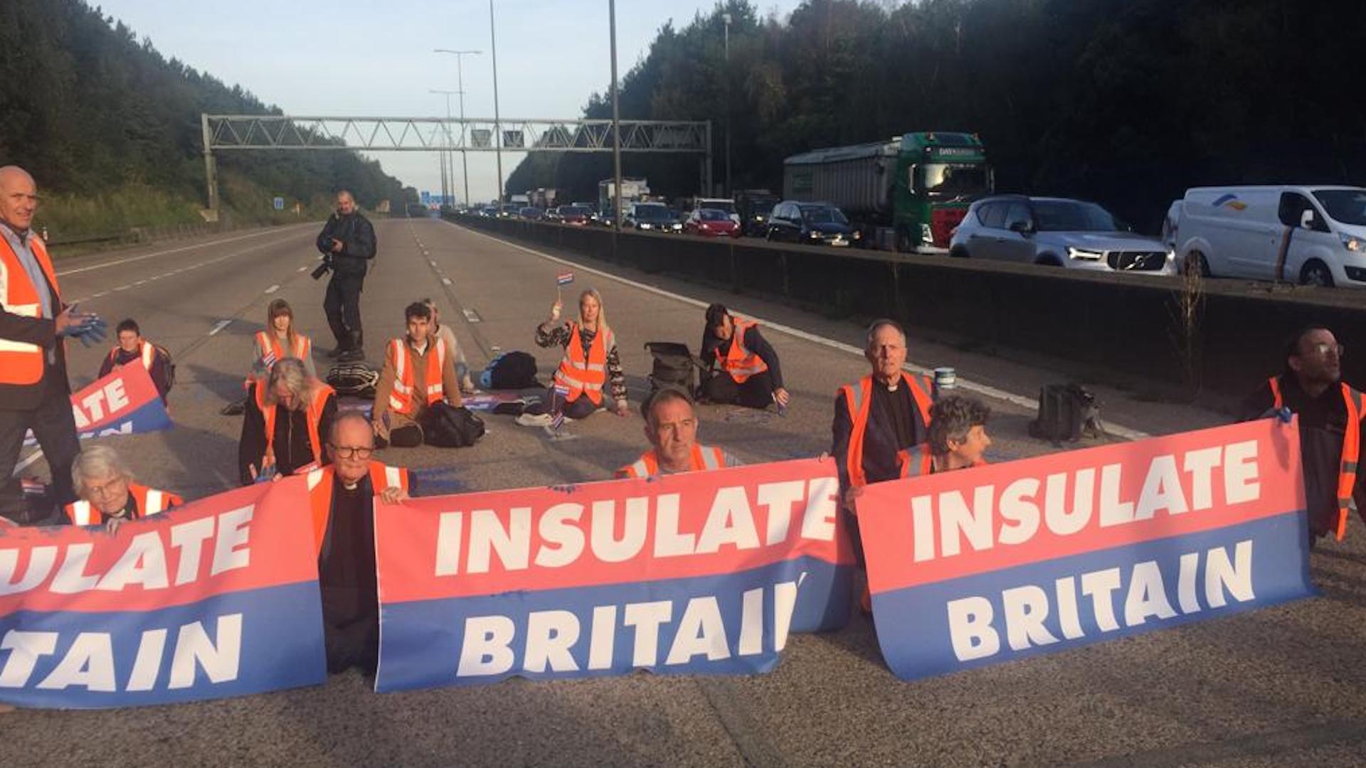 Dozens of Insulate Britain protesters have been arrested.