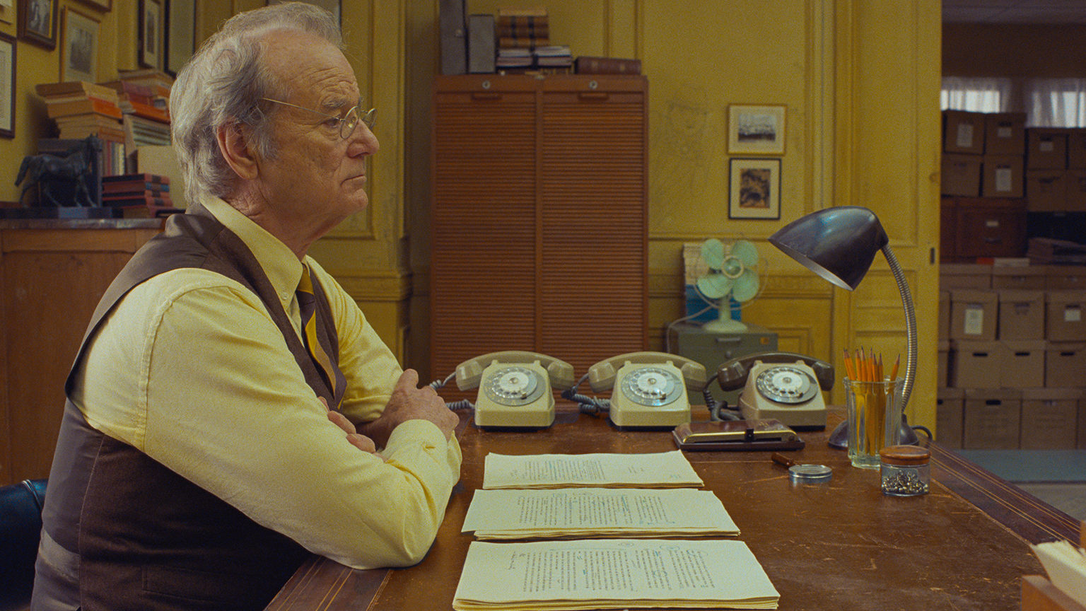 Bill Murray in the film The French Dispatch. Image: Searchlight Pictures