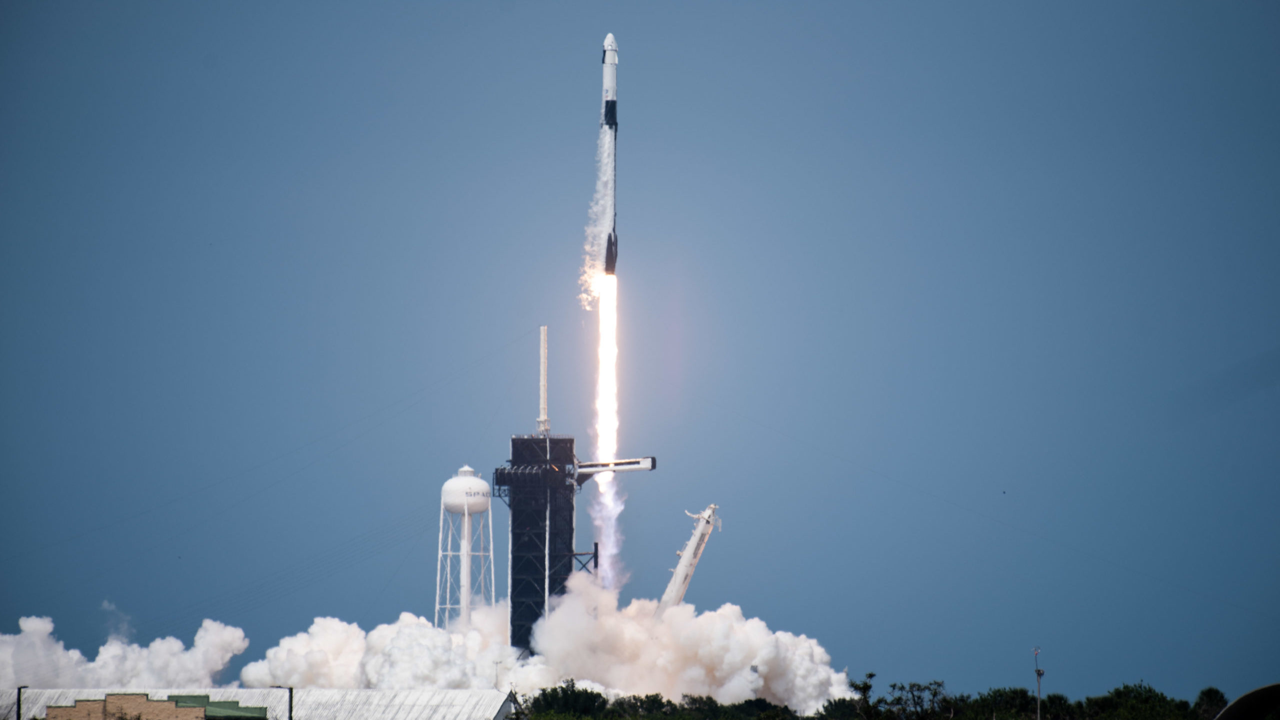 Elon Musk's SpaceX Demo-2 launch in May 2020. Image: Daniel Oberhaus (2020) (CC BY 2.0)