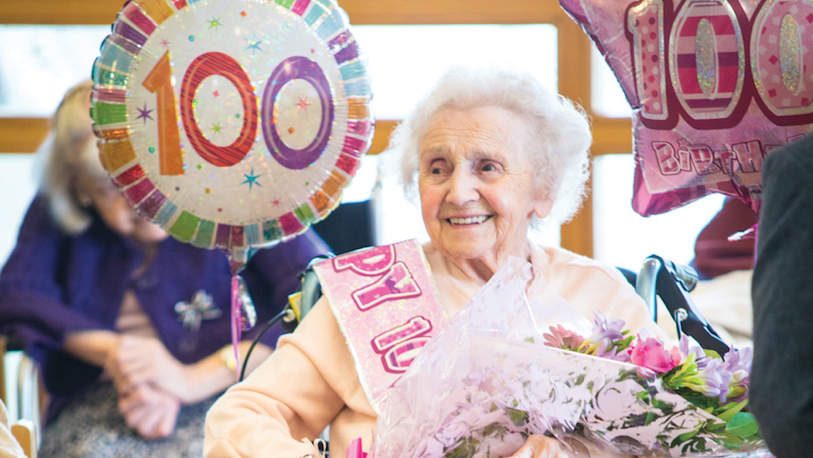 Marjorie celebrated her 100th birthday in style. Photo supplied