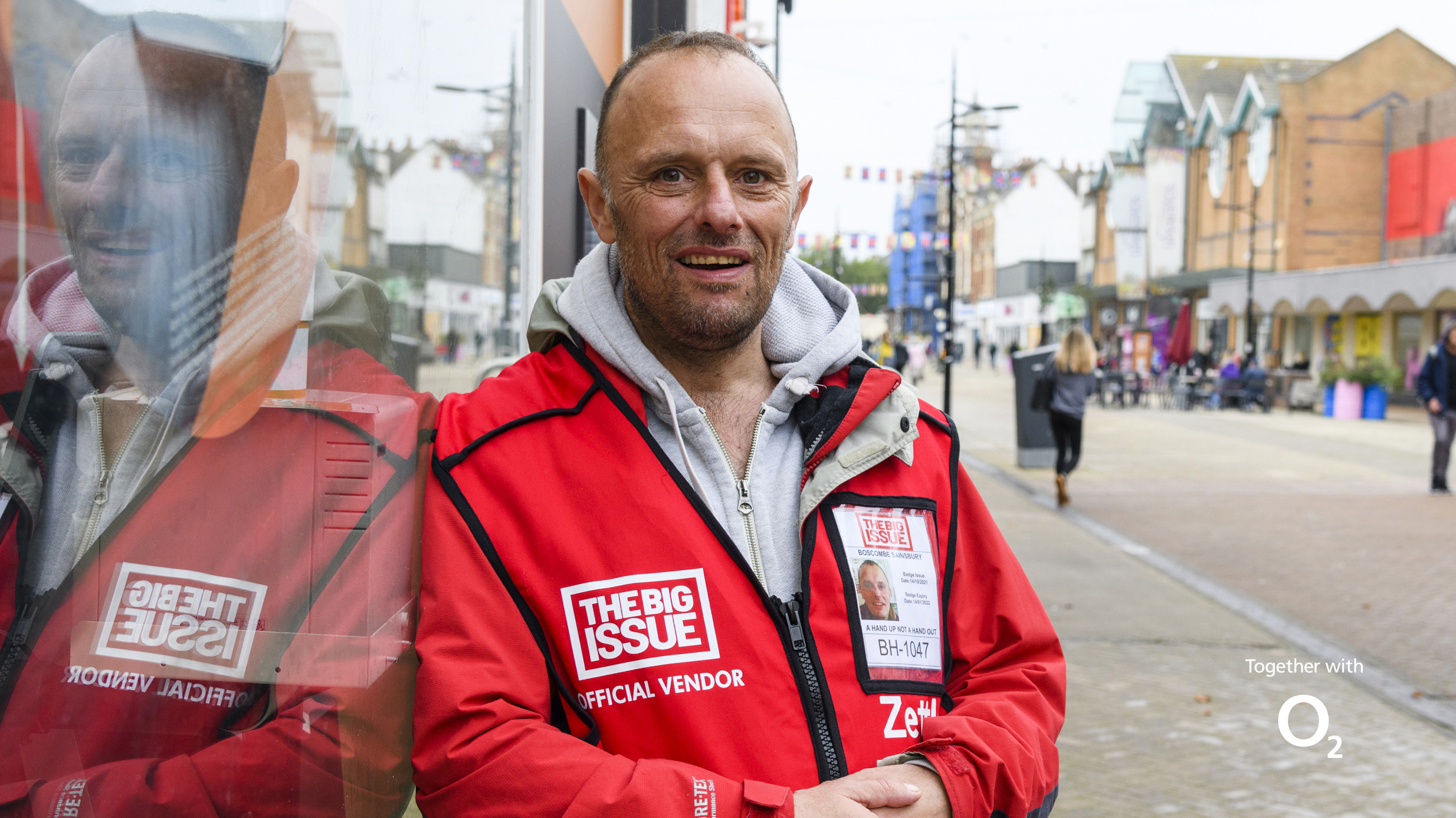 Big Issue vendor Rodney on his pitch