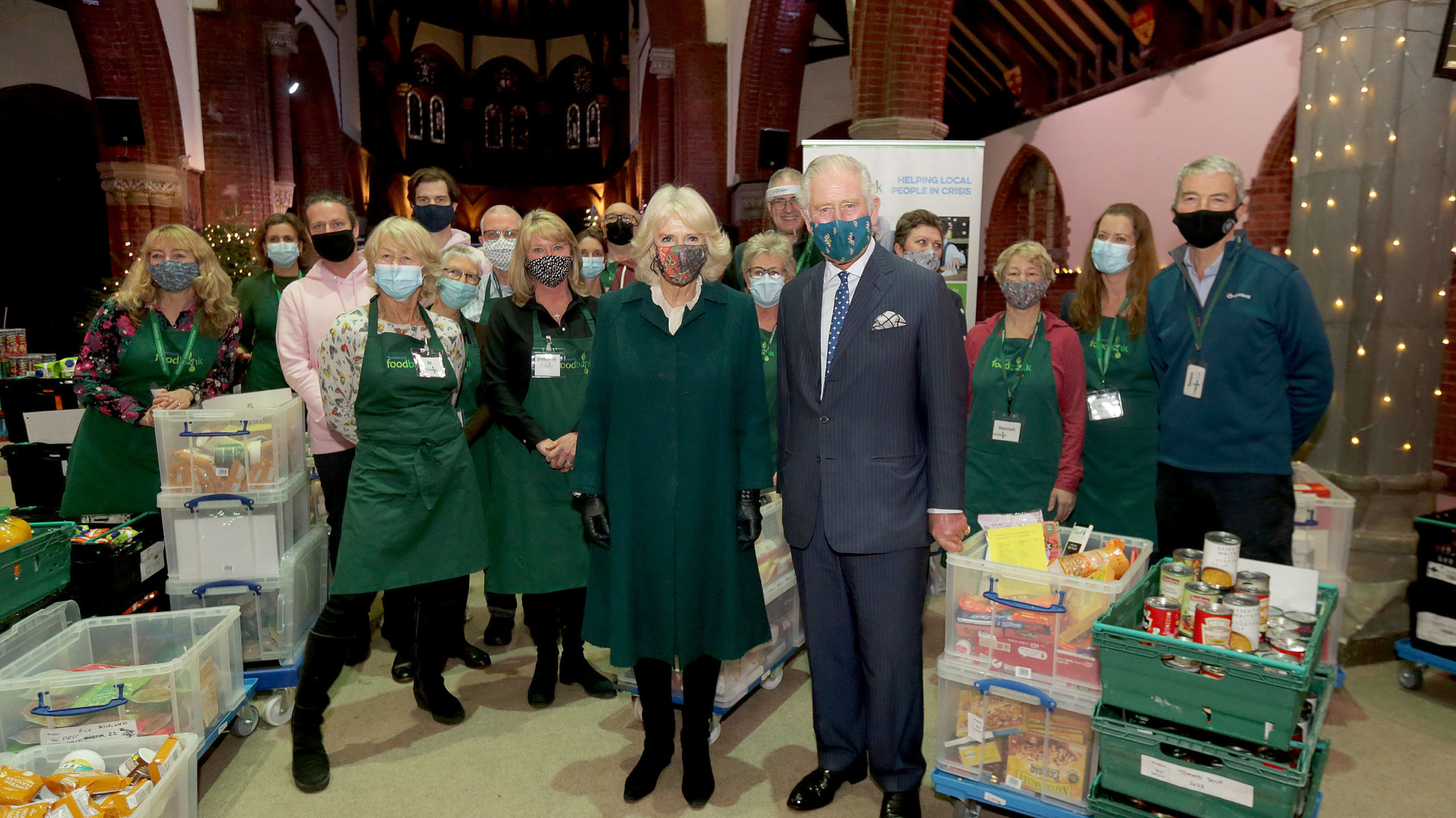 Prince Charles and Camilla at the Wandsworth Foodbank