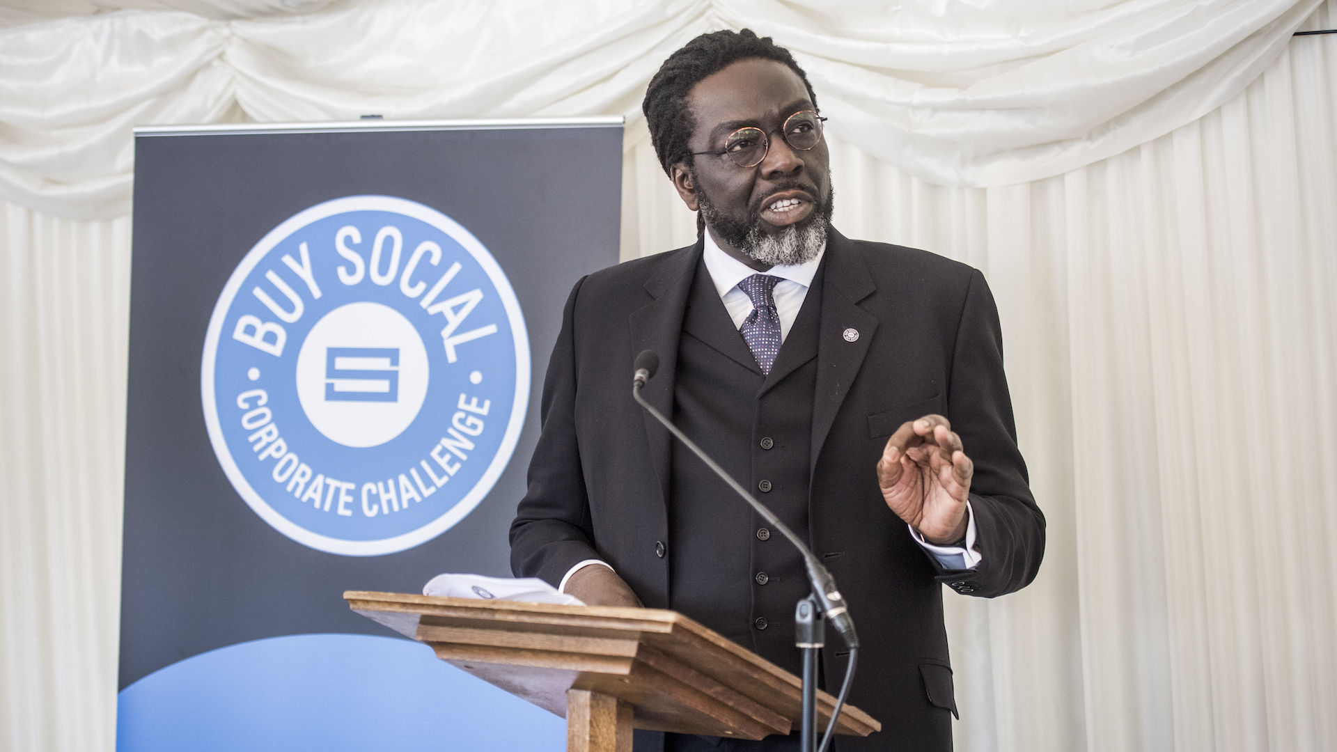 Lord Victor Adebowale at Corporate Challenge Year 1 impact event.