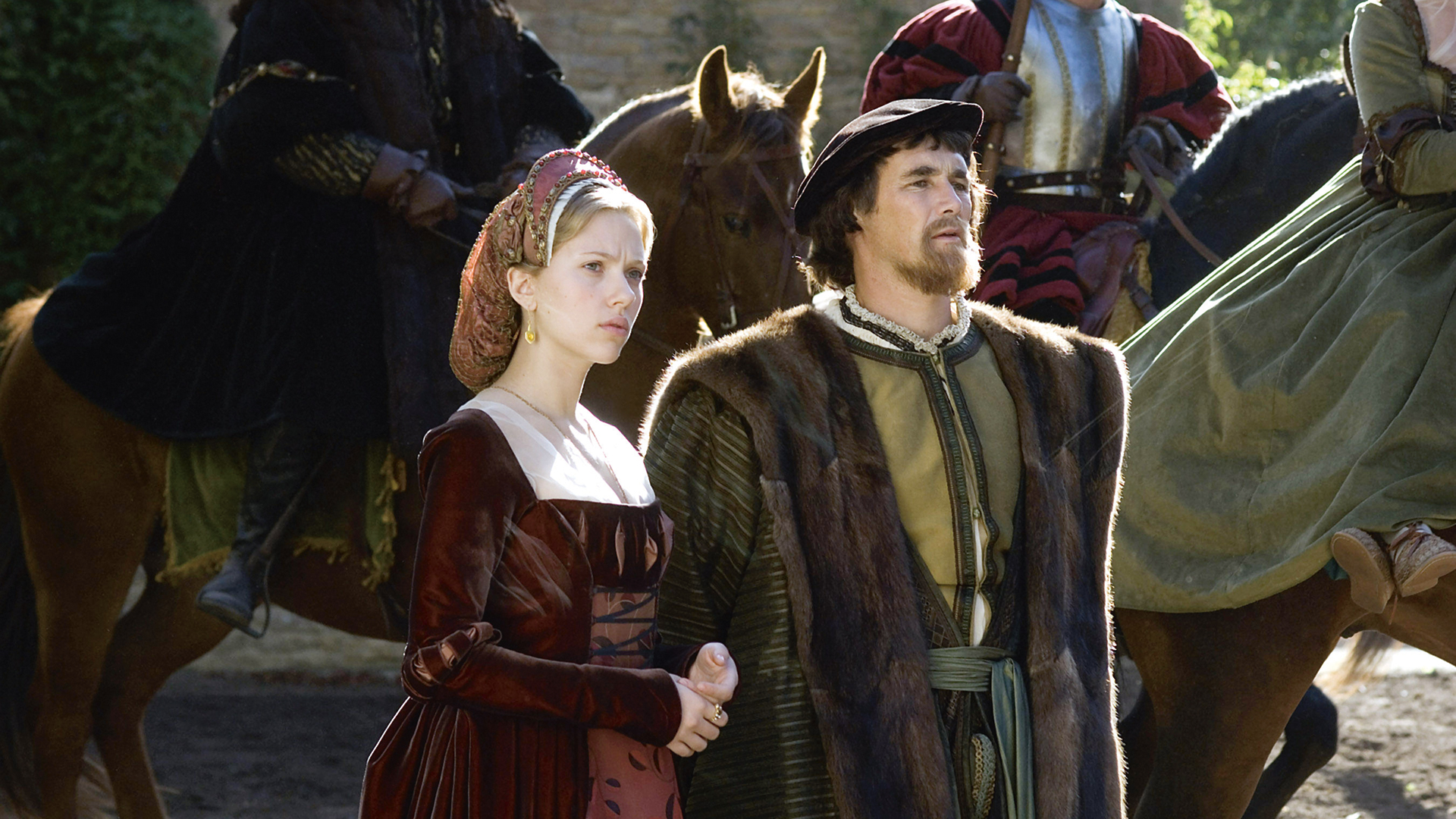 Scarlett Johansson and Mark Rylance in The Other Boleyn Girl