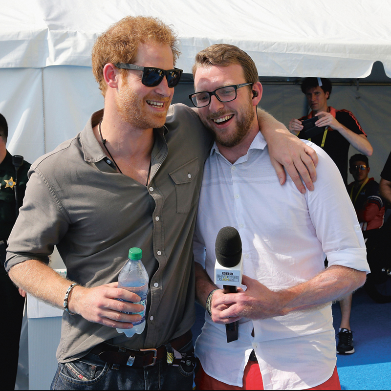 Prince Harry and JJ Chalmers
