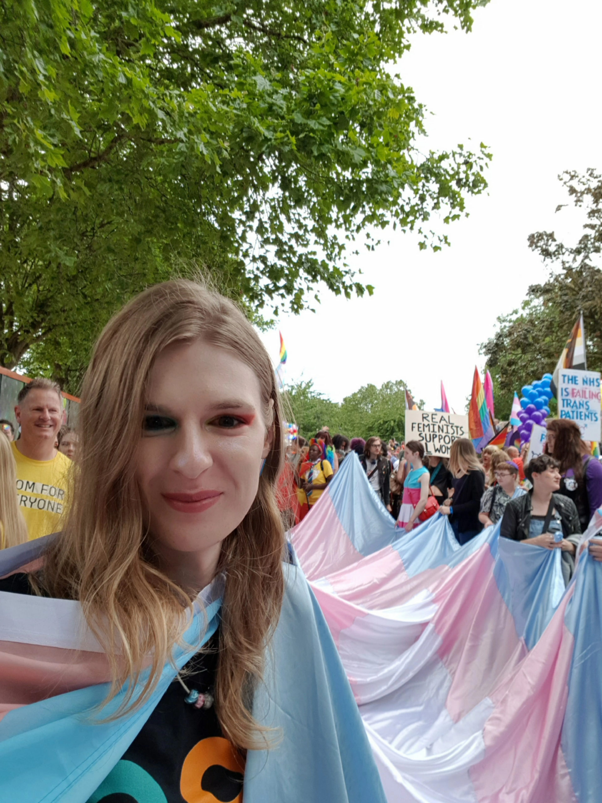 Sammantha Harris pictured at Pride in 2019