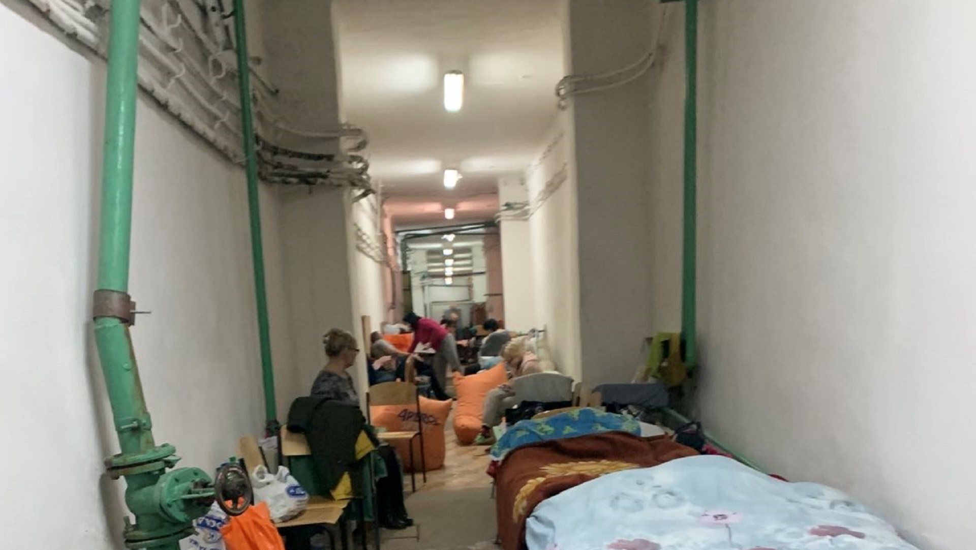 Ukraine Kharkiv bomb shelter