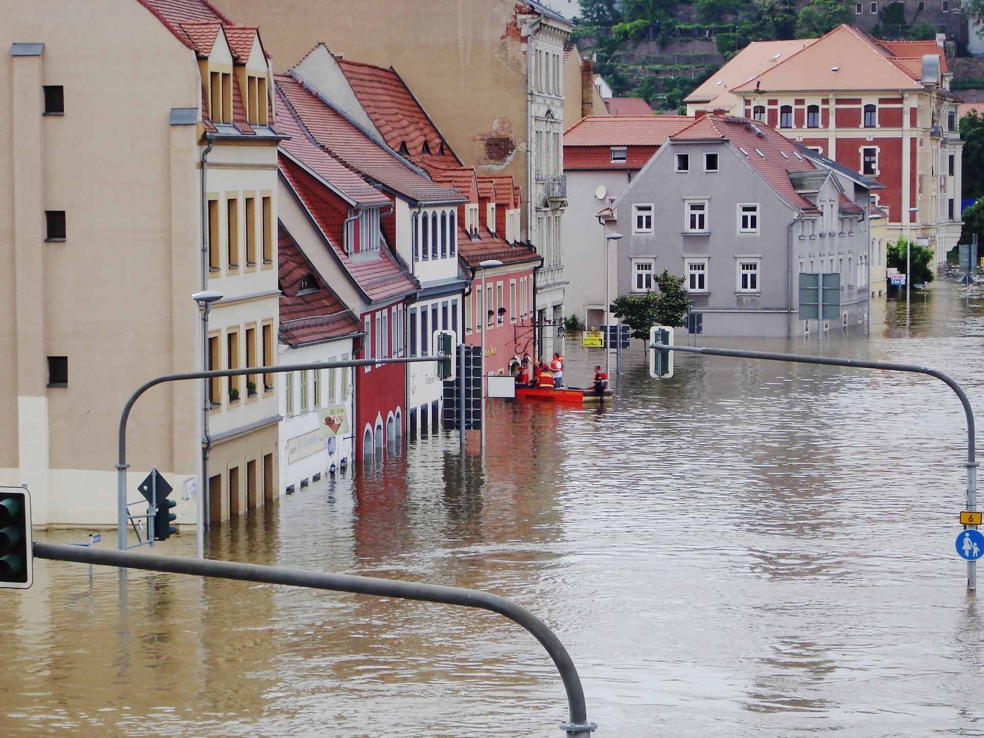 Homes flooded in Germany