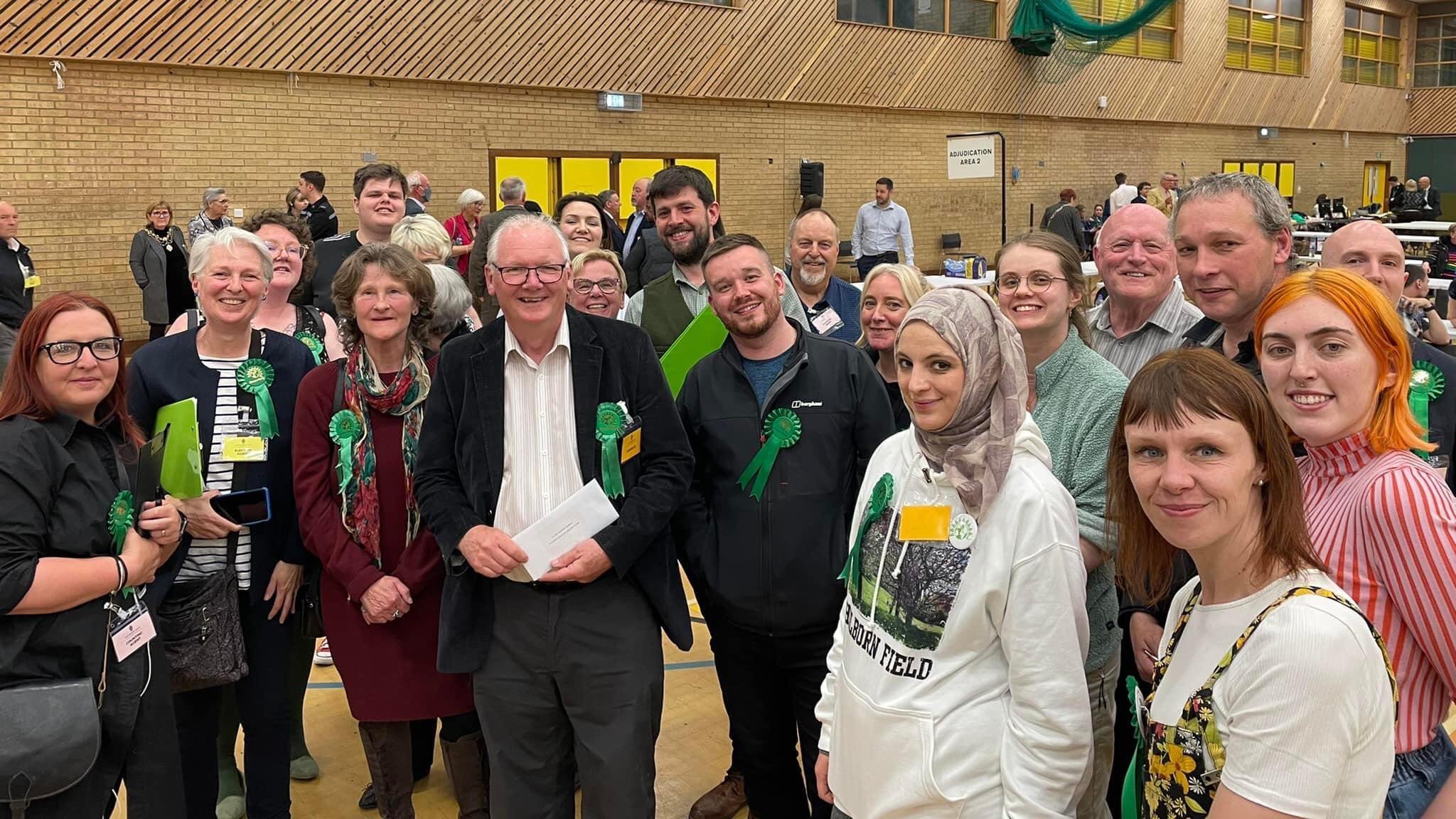 Green party campaigners in South Tyneside.