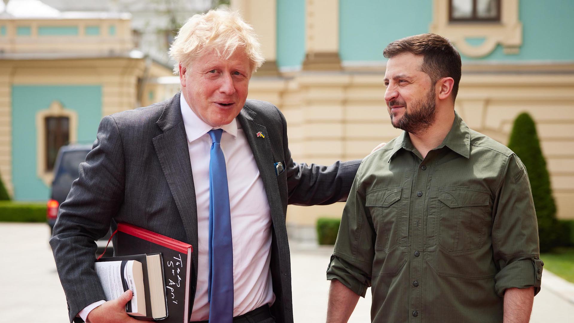 Prime Minister Boris Johnson holds talks in Ukraine with the Ukraine President Volodymyr Zelenskyy