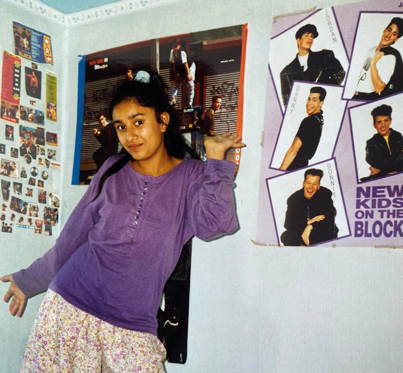 Anita Rani as a teenager