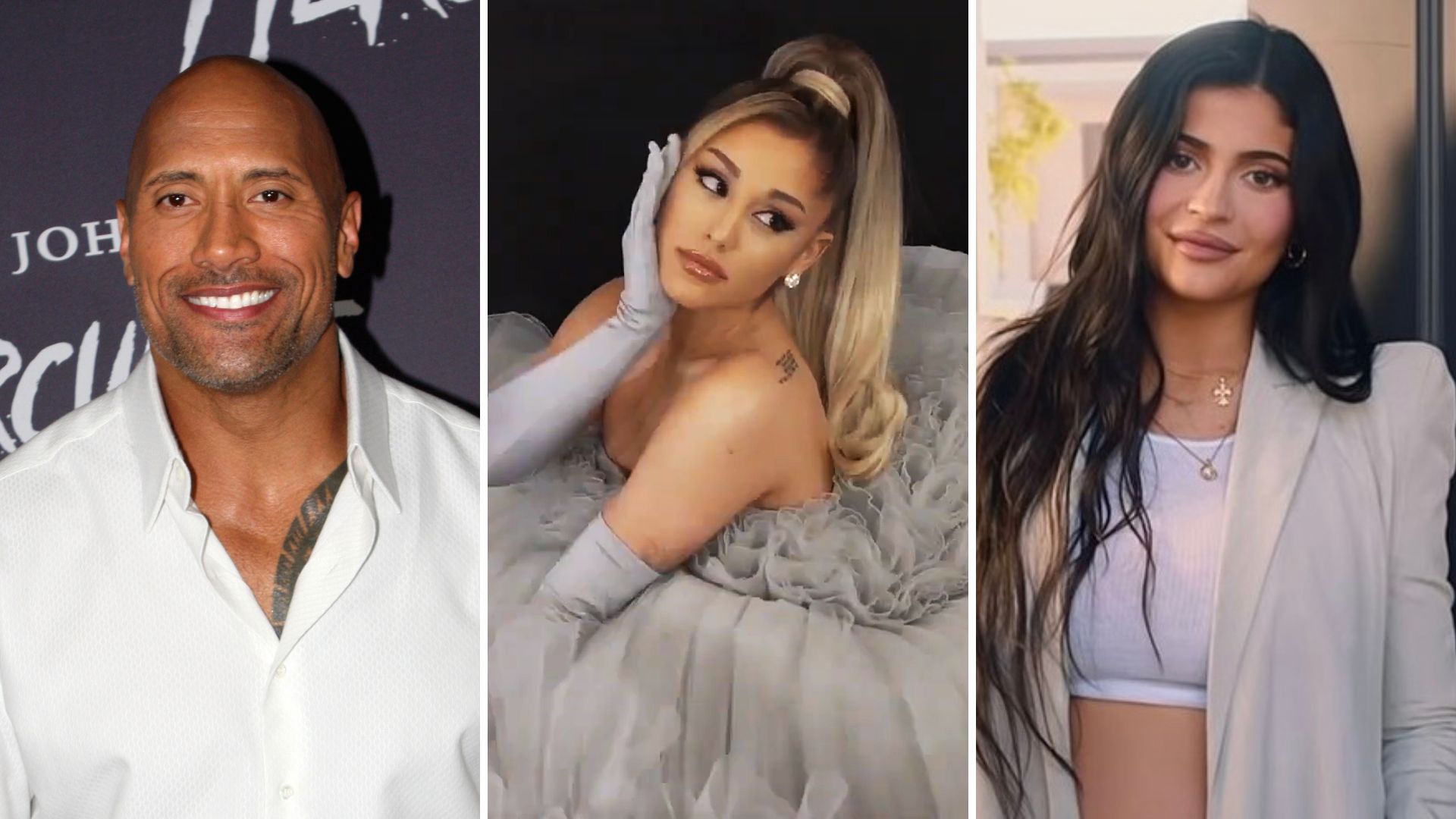 Top influencer earners Dwayne Johnson, Ariana Grande and Kylie Jenner