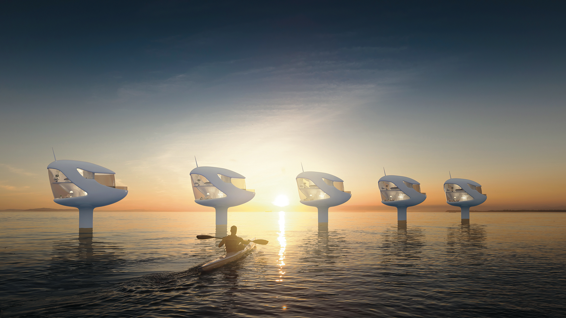 Seasteading floating homes are a possibility for a micronation