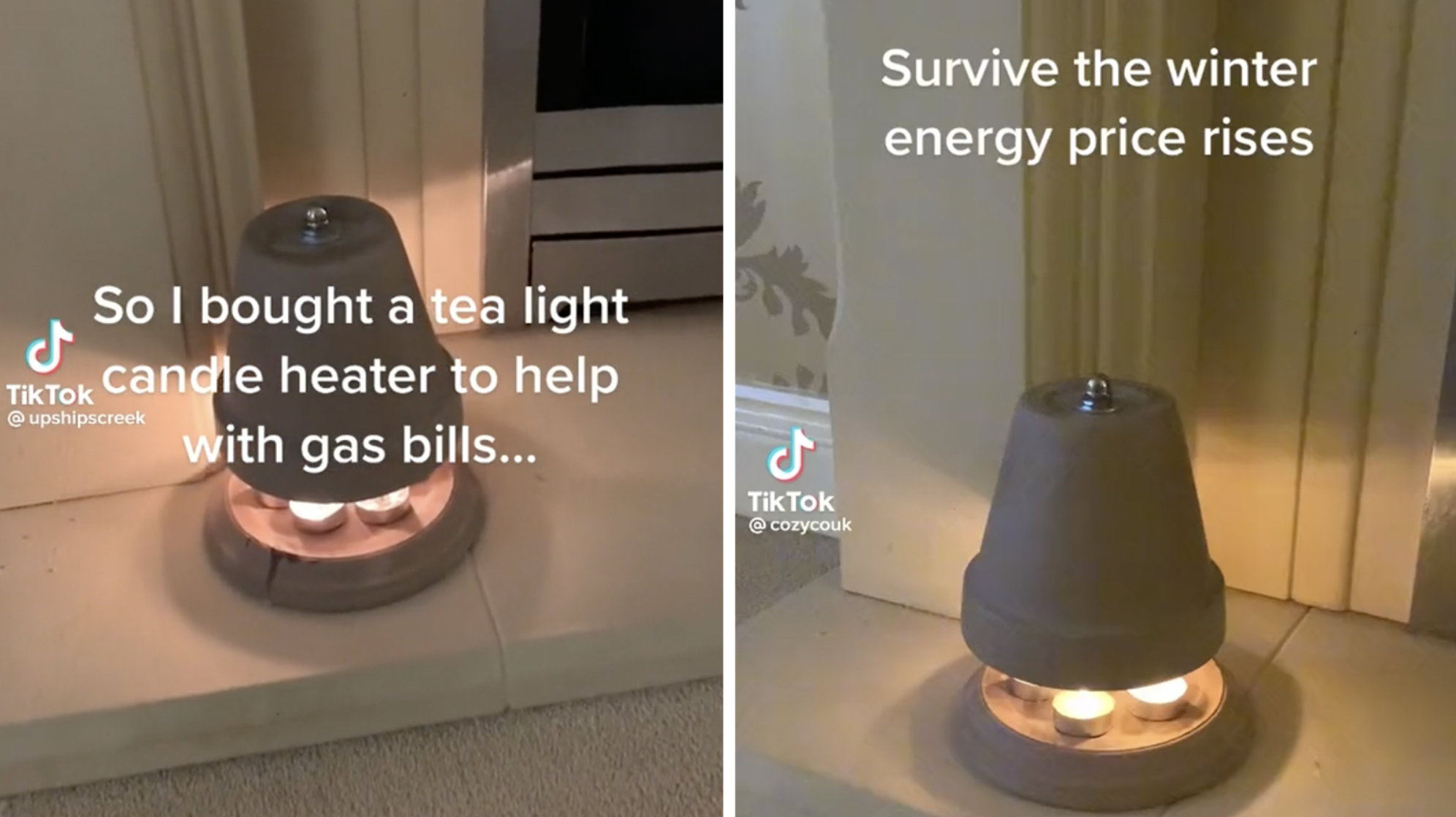 plant pot candle heater