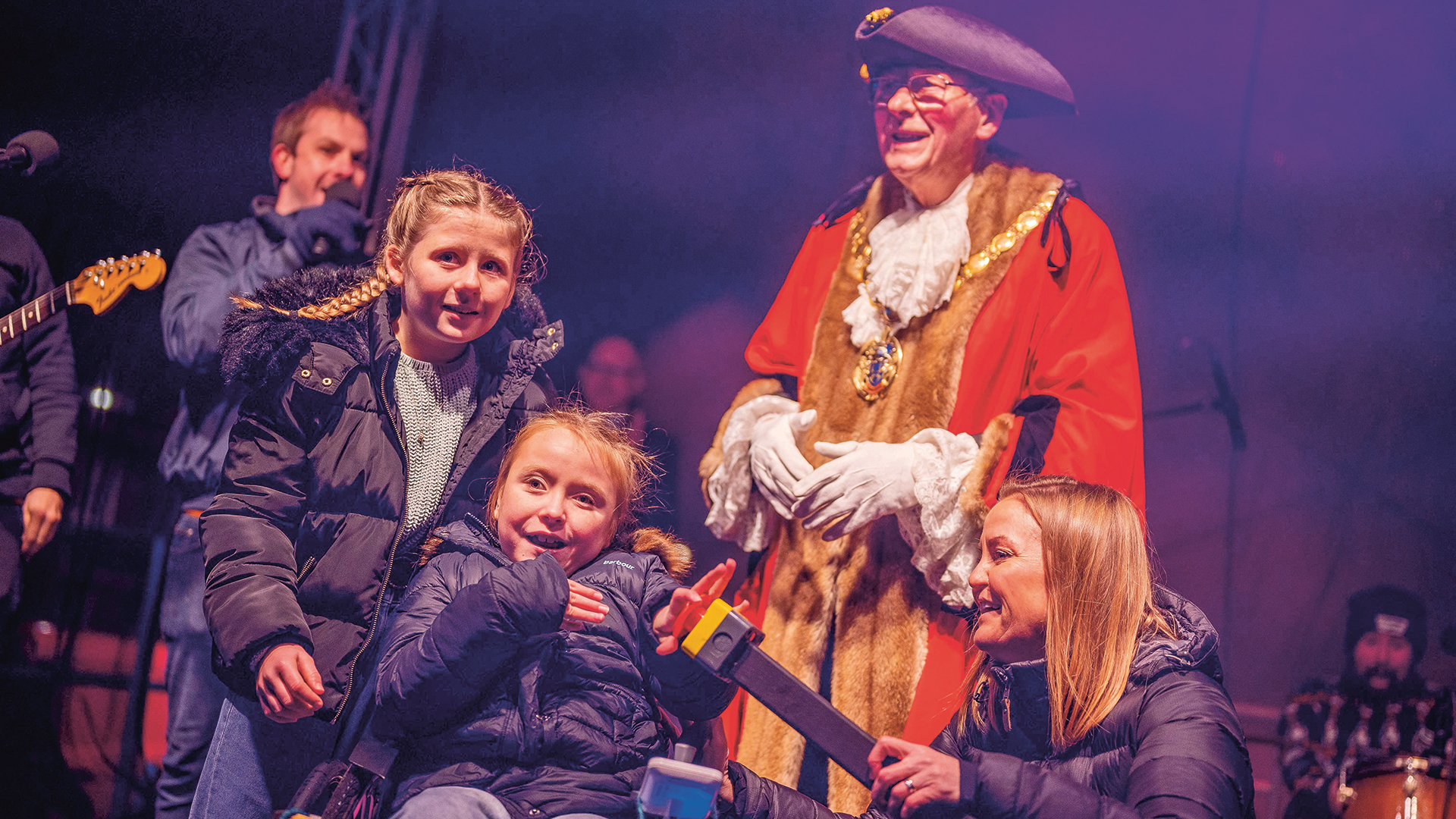 Switching on King’s Lynn’s Christmas lights in 2021