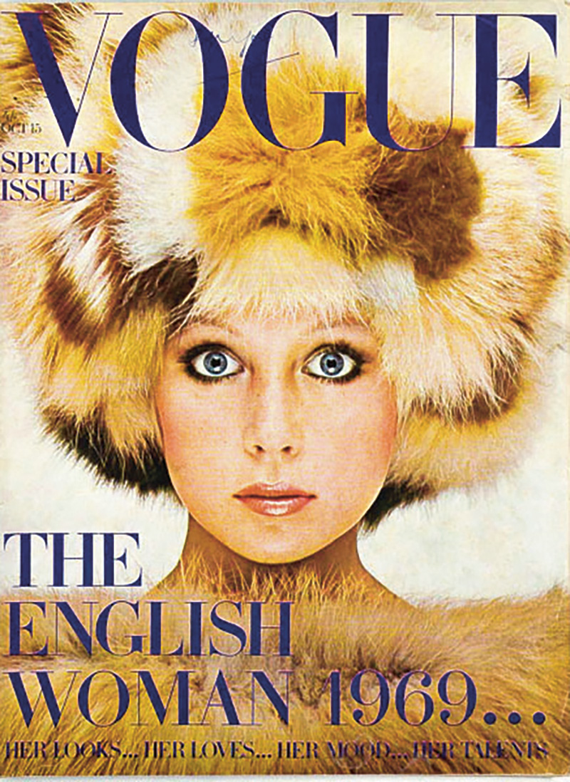 Pattie Boyd on the cover of Vogue