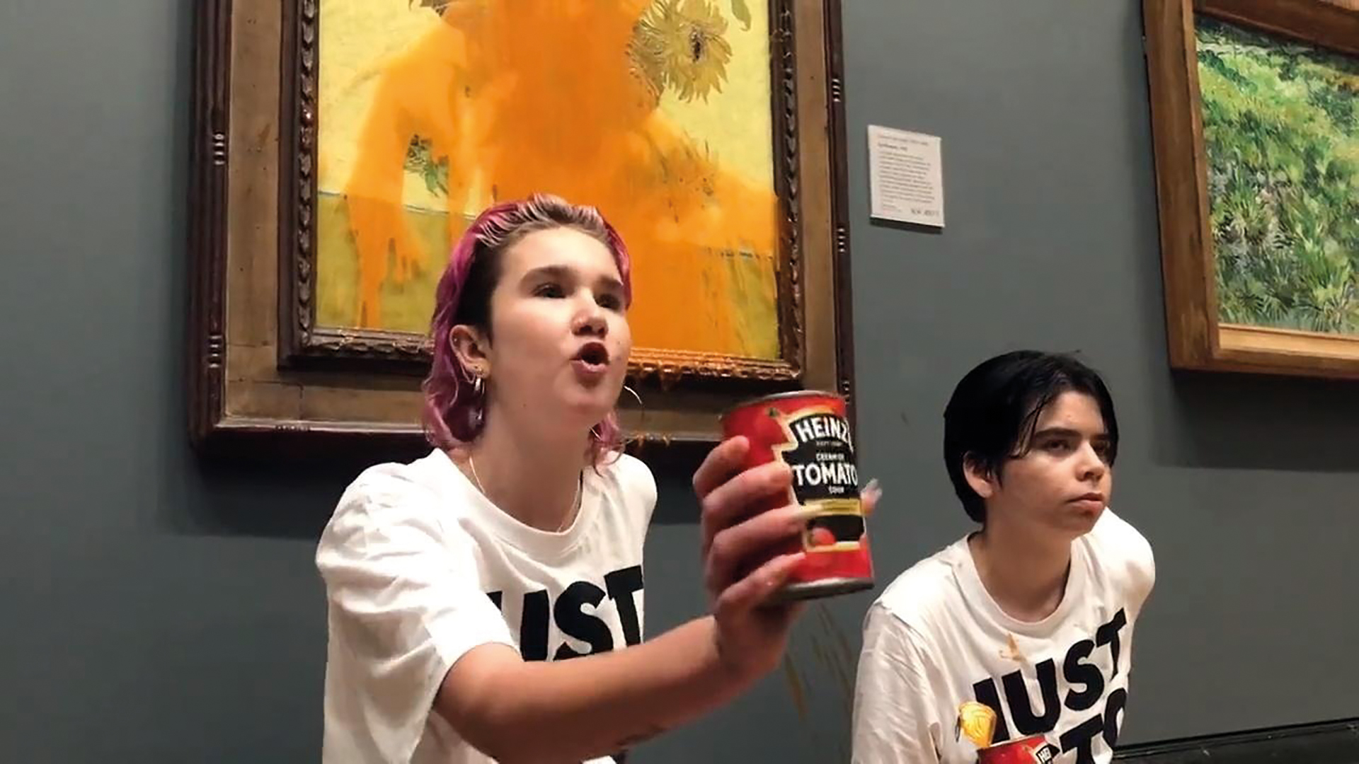 Just Stop Oil's soup stunt at the National Gallery