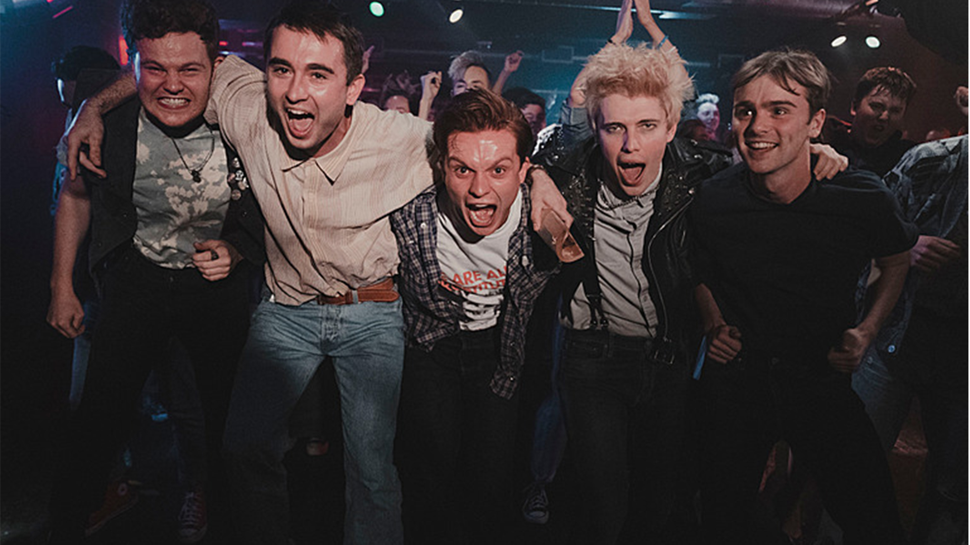 The young cast – Limbo (Matt Littleson), Young Jimmy (Rian Gordon), Young Tully (Tom Glynn-Carney), Young Hogg (Paul Gorman) and Young Tibbs (Mitchell Robertson)