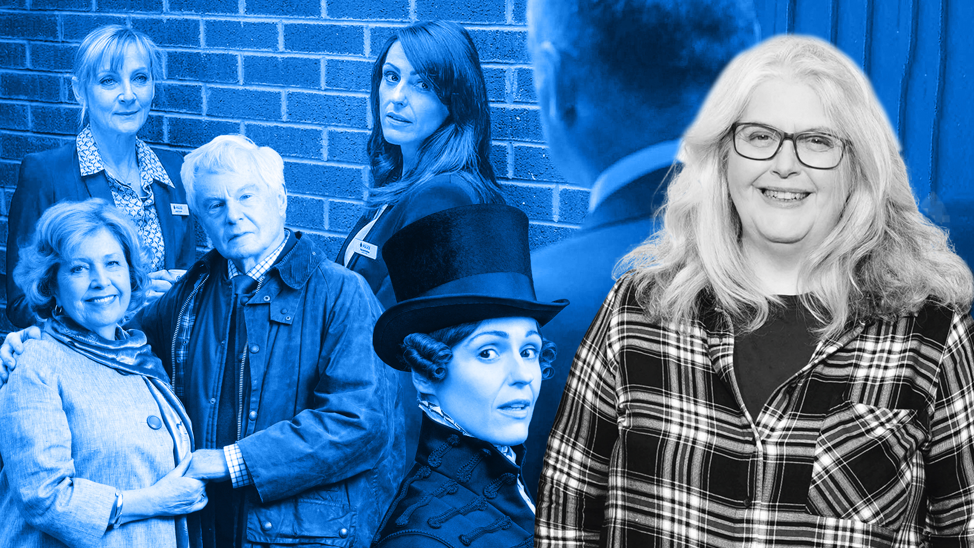 Sally Wainwright and some of her characters