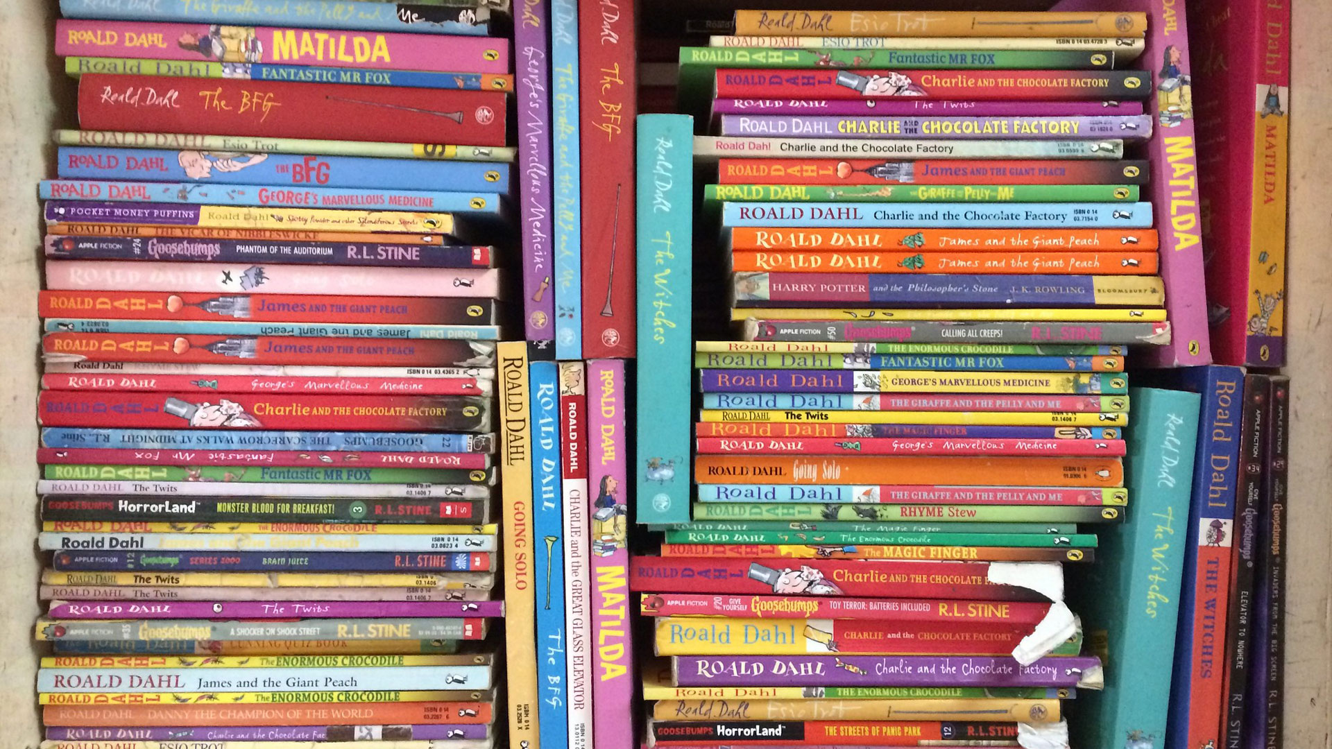 Children's books by Roald Dahl and others