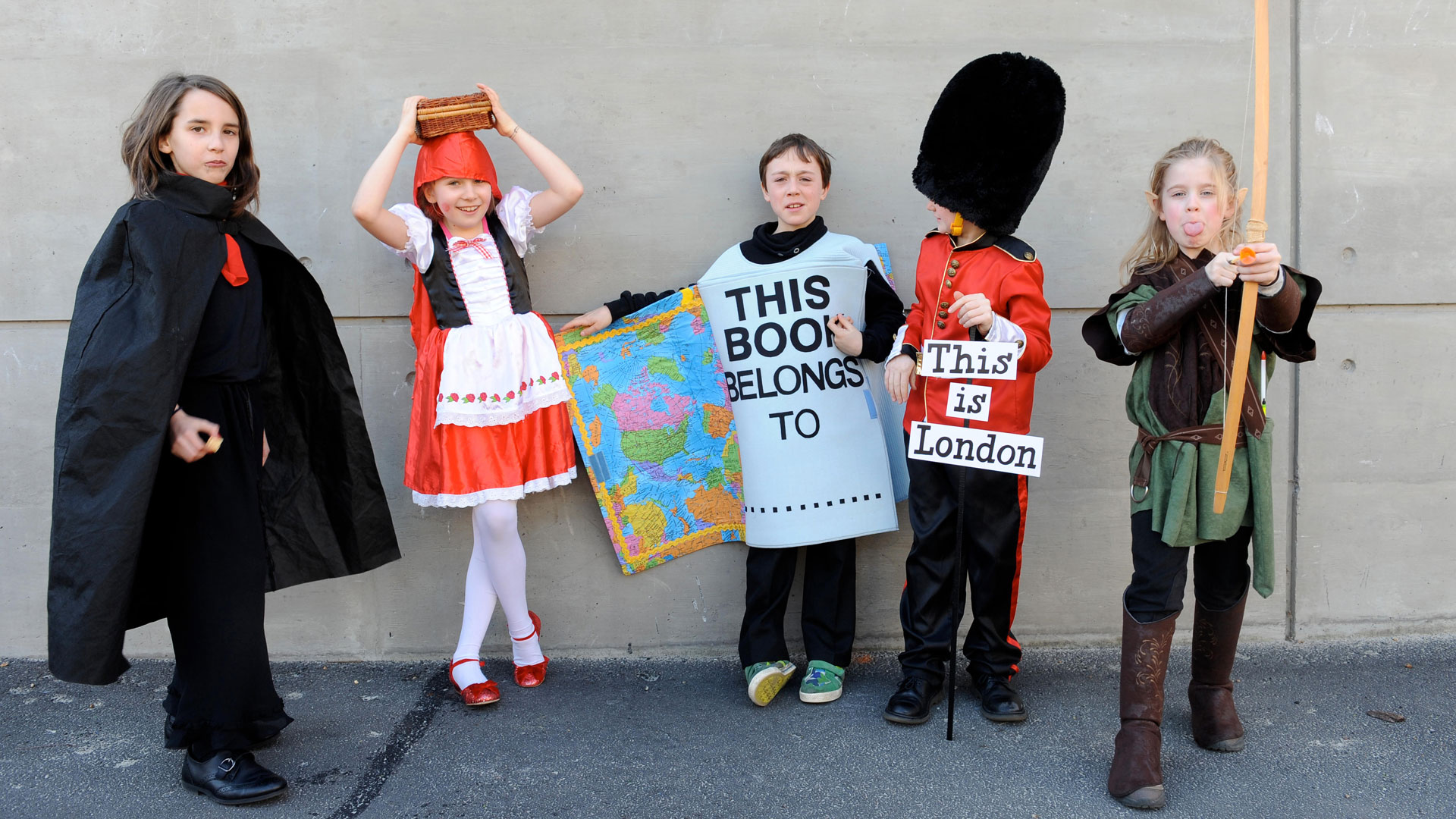 School children dressed up on World Book day in London. Photo veryan dale Alamy Stock Photo