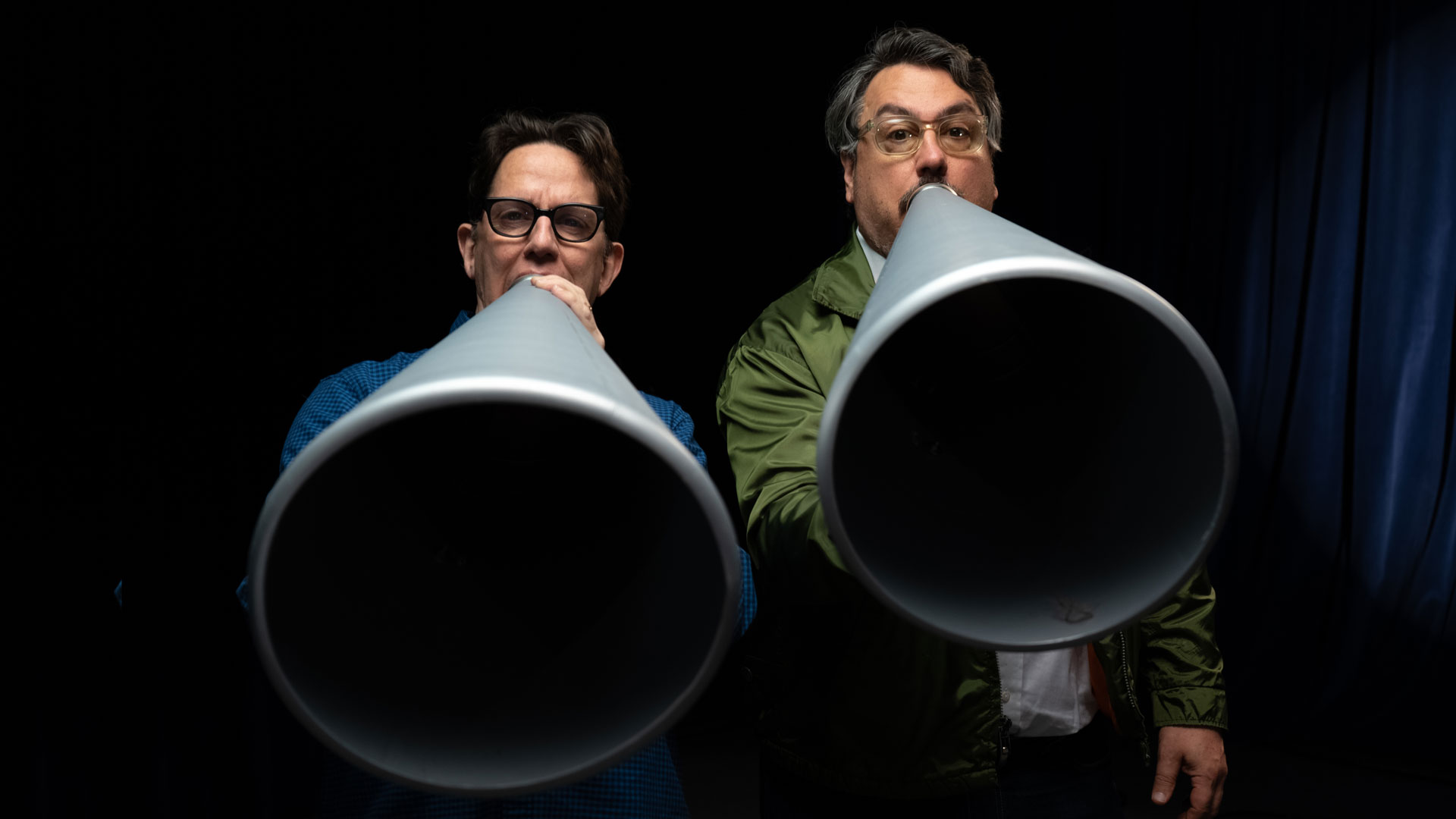 They Might Be Giants (L-R John Linnell and John Flansburgh) are coming to the UK to celebrate their album Flood. Photo: Sam Graff
