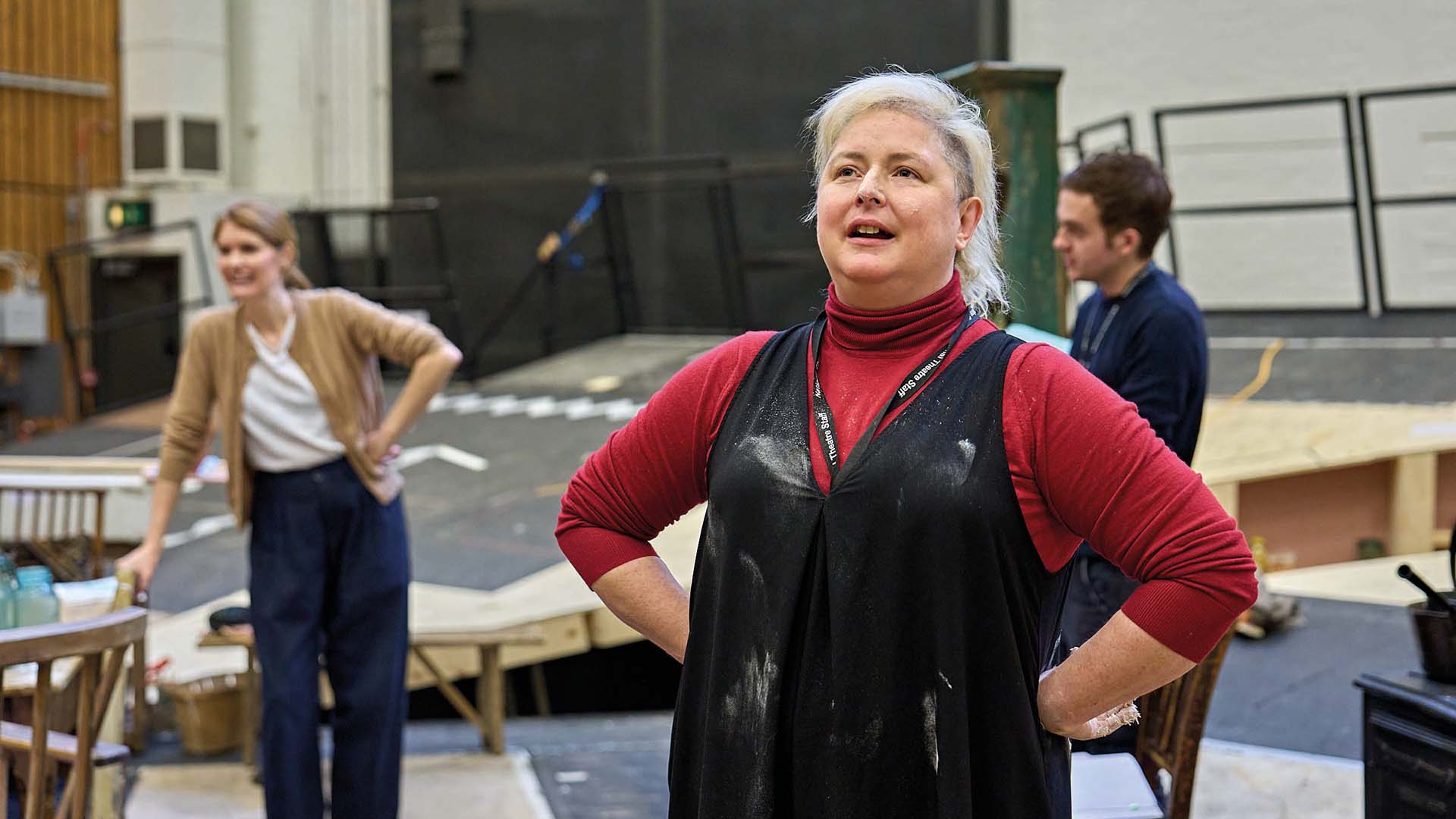 McSweeney in rehearsal at the National Theatre