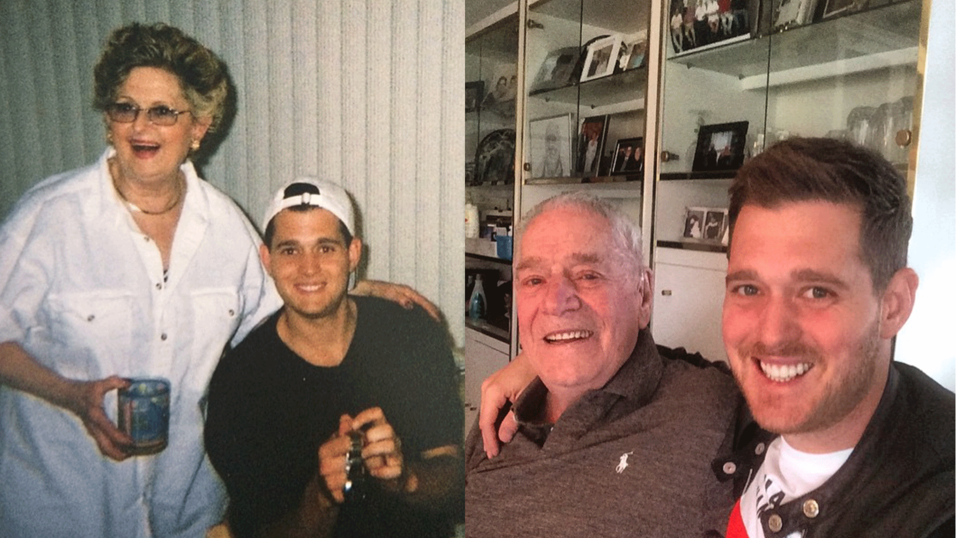 Buble with his grandparents