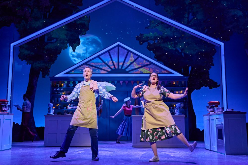 Damian Humbley (Ben) and Charlotte Wakefield (Gemma) in The Great British Bake Off Musical