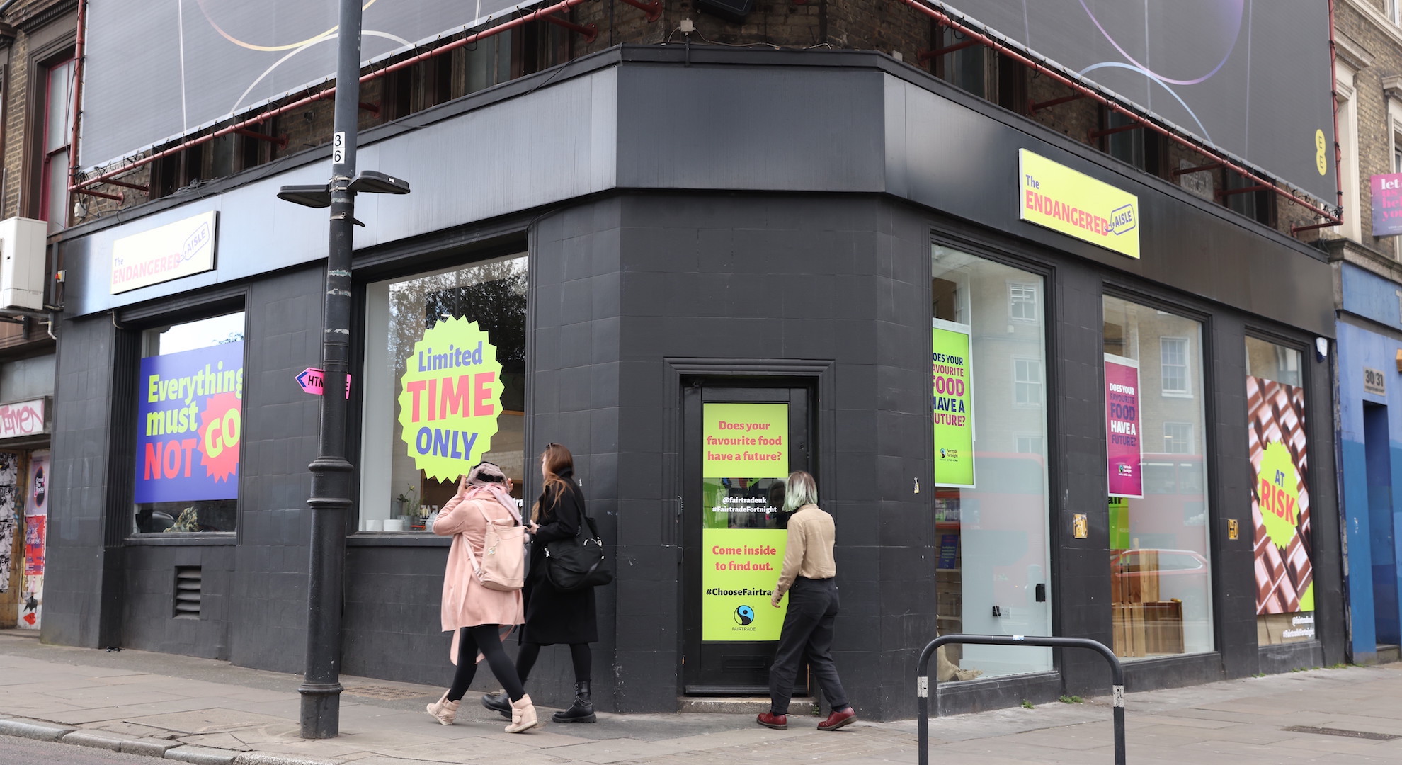 Fairtrade Endangered Aisle store front in Shoreditch