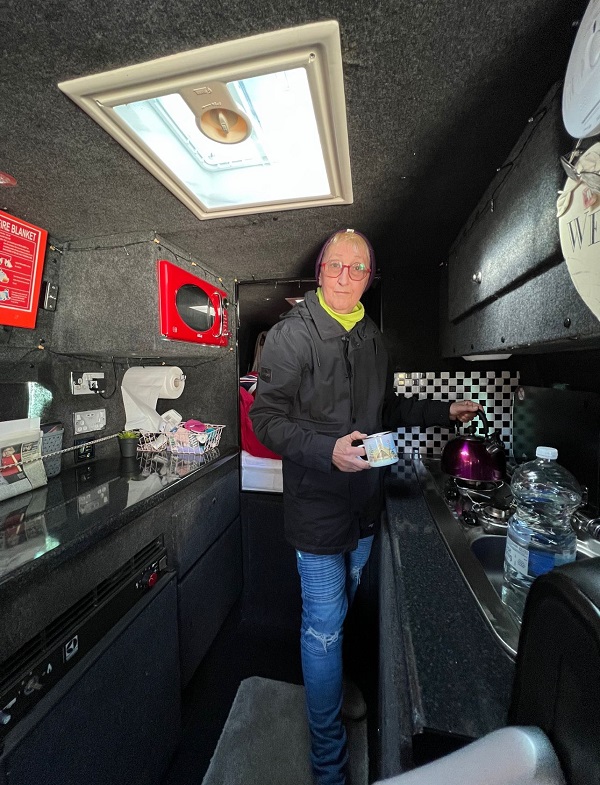 Lyn Pearman is living in a van after being made homeless when she was evicted by her landlord