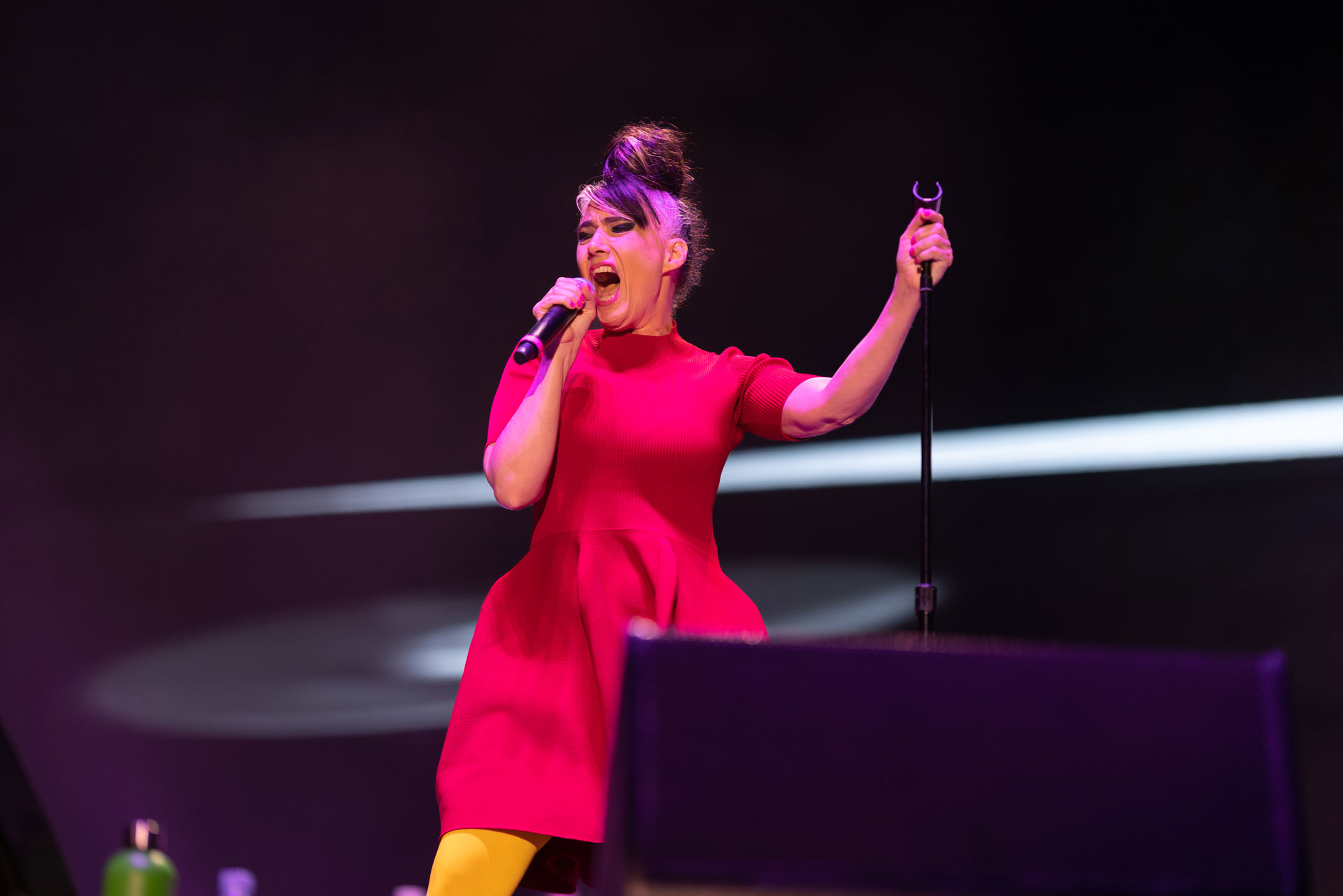 Kathleen Hanna performs with Le Tigre at This Ain’t No Picnic Festival