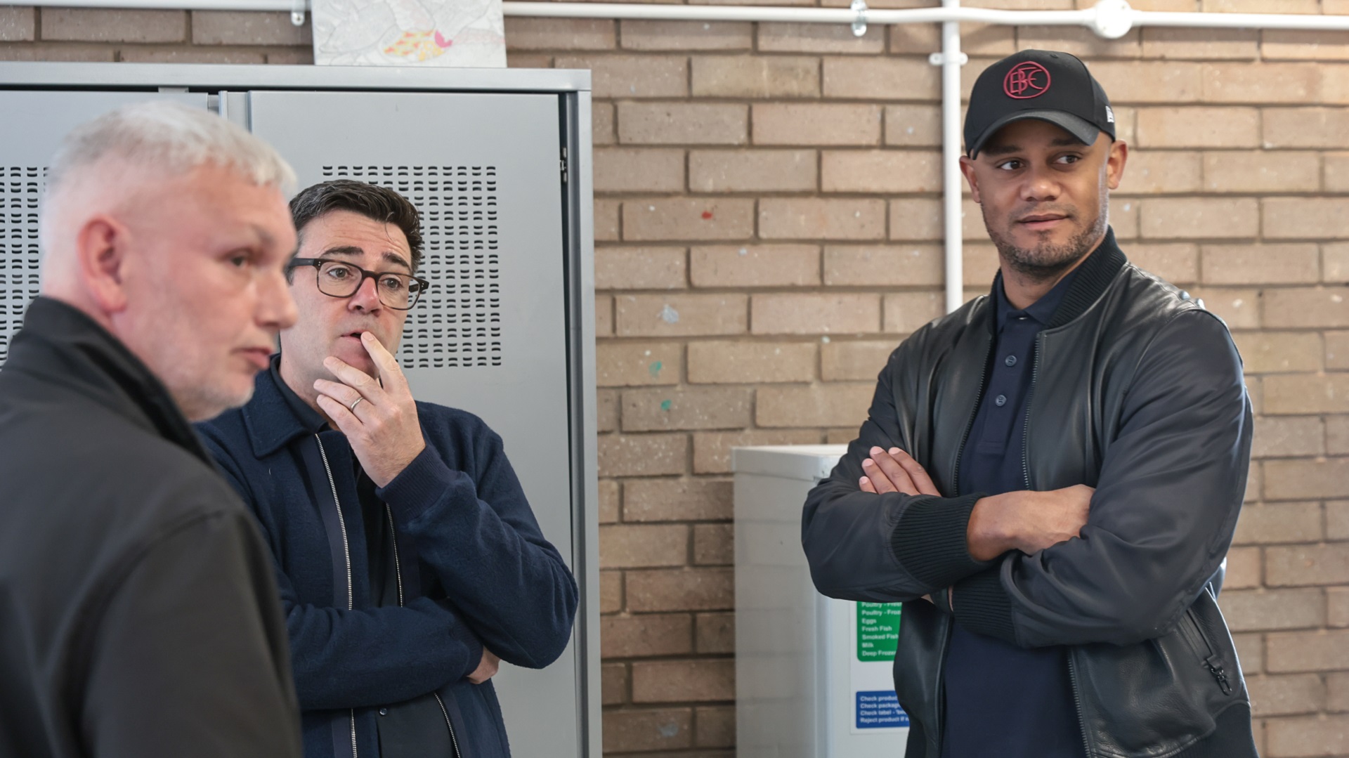 Vincent Kompany and Andy Burnham visit homelessness charity in Manchester