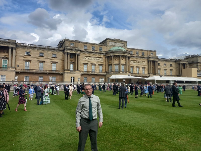 Eamonn Kelly Buckingham Palace garden party