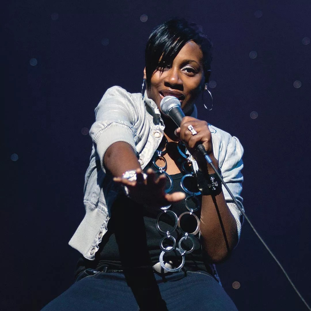 Gina Yashere performing her show Skinny B*itch at Hackney Empire, London.