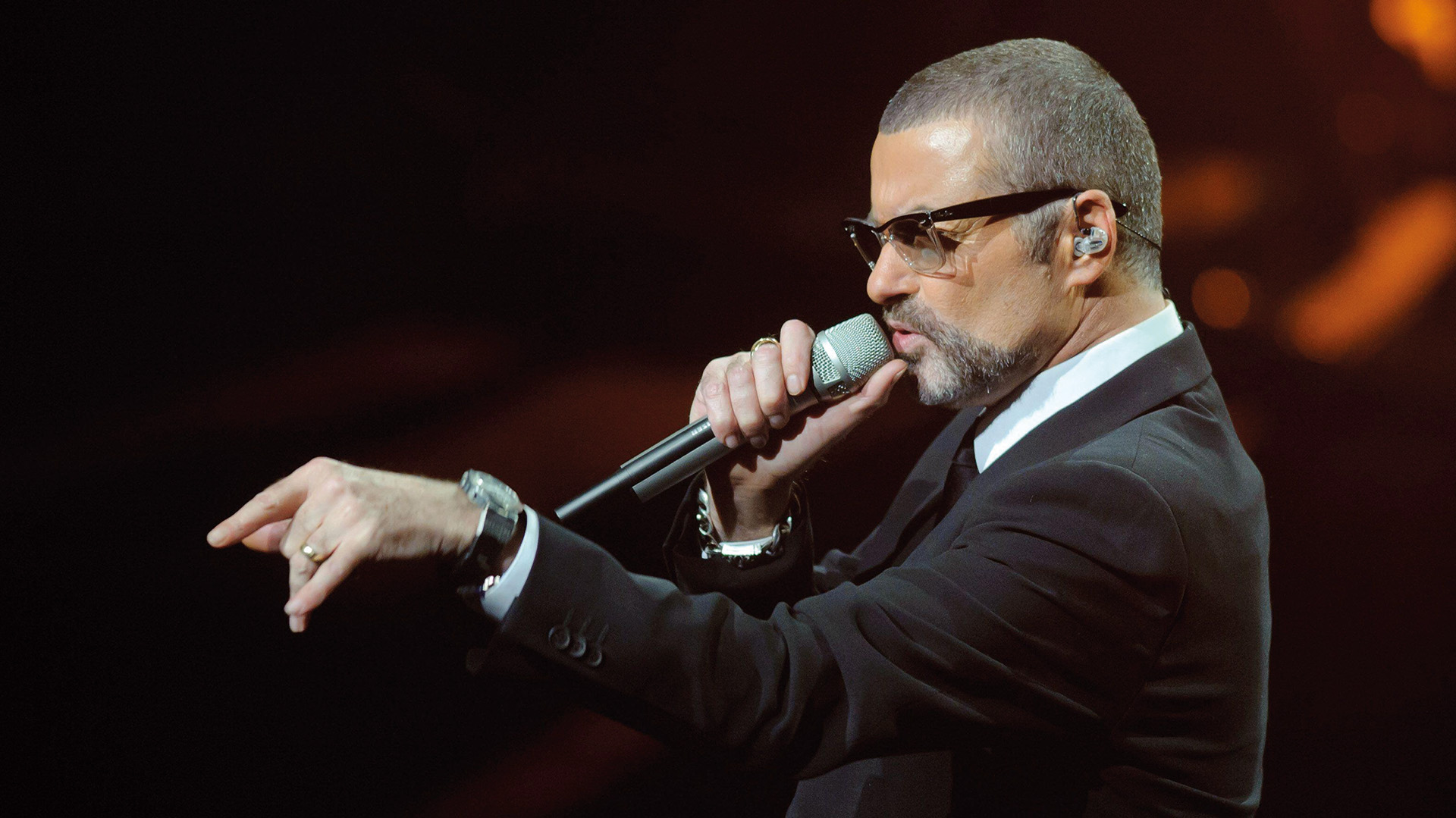 George Michael onstage in 2011