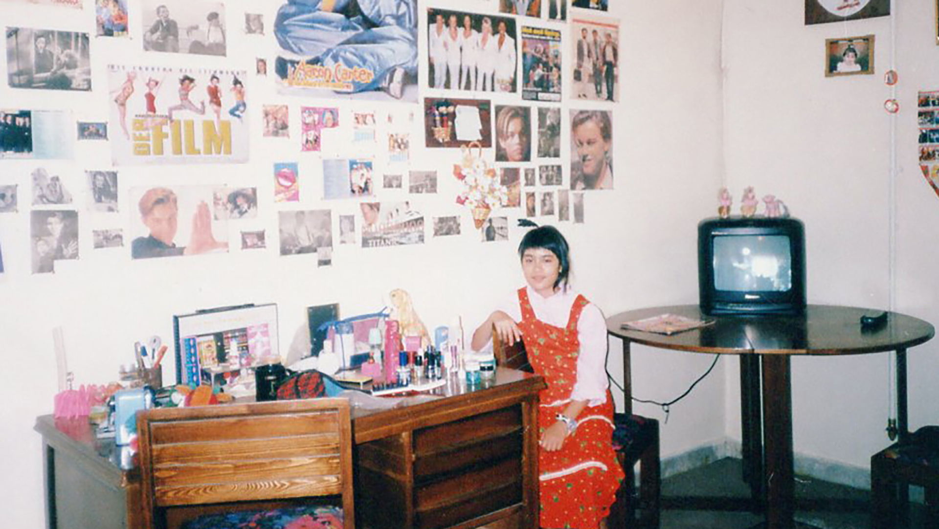 Peyvand Sadeghian as a child in Iran