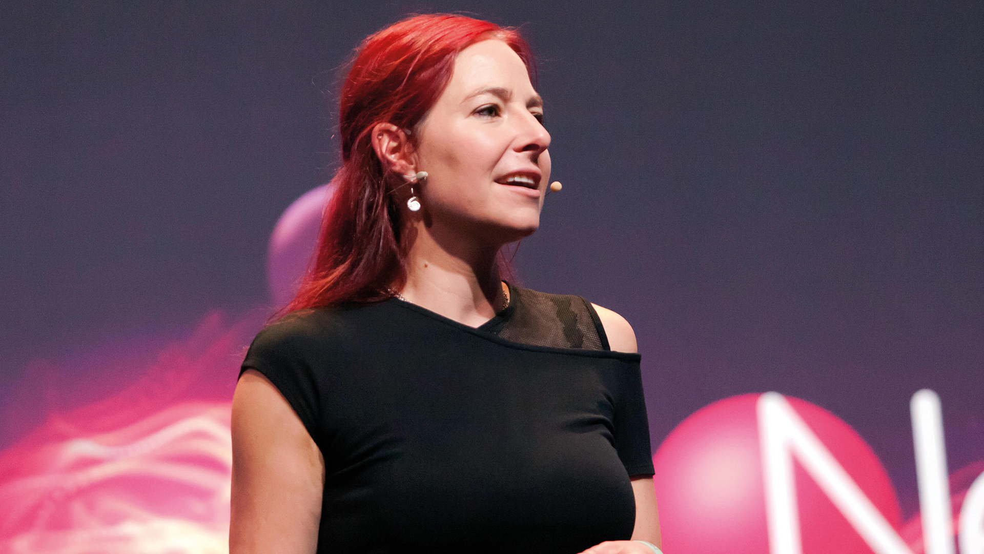 Alice Roberts on stage