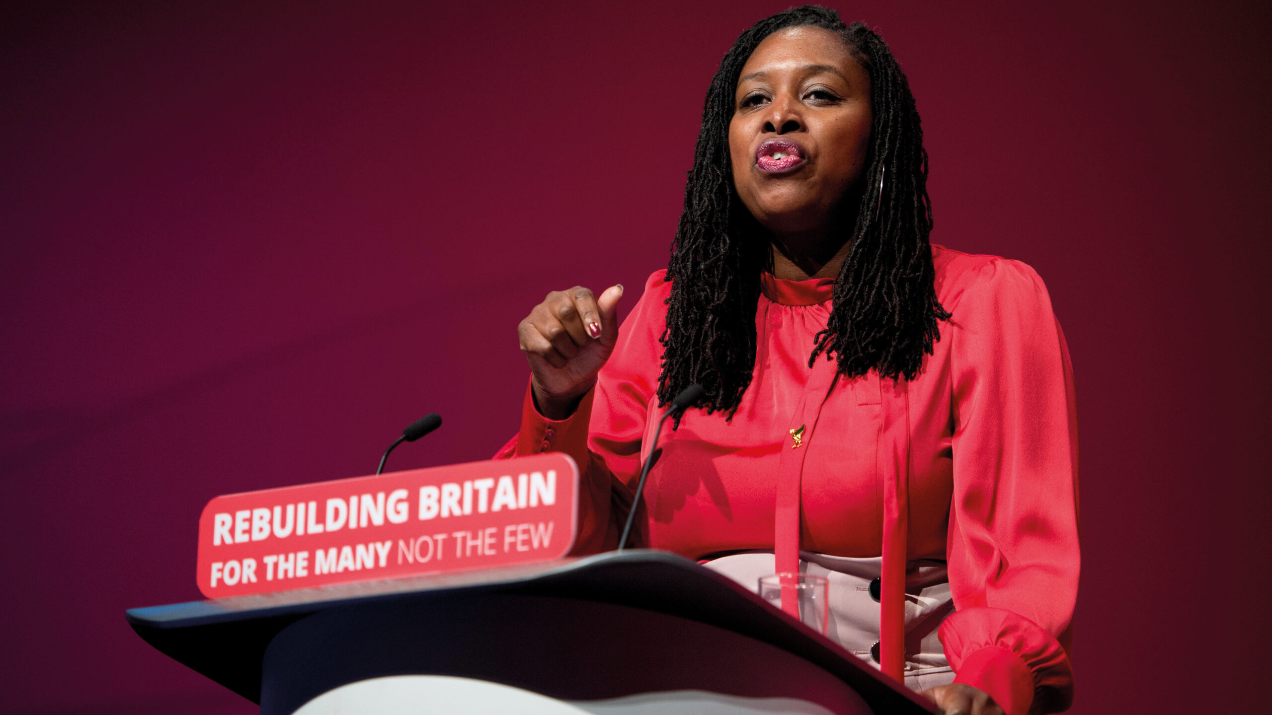 Dawn Butler speaking at the Labour Party Conference in Liverpool